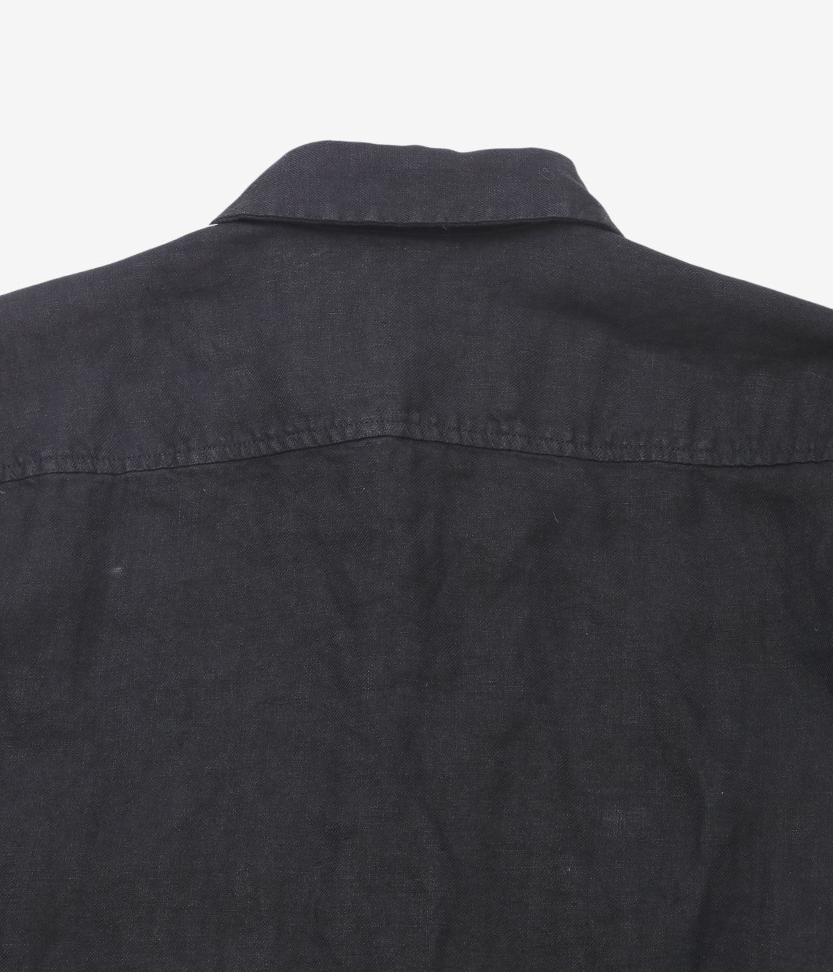 MONAD LONDON ''MYLES OVERSHIRT｜IRISH LINEN TWILL'' (HANDDYED BLACK)