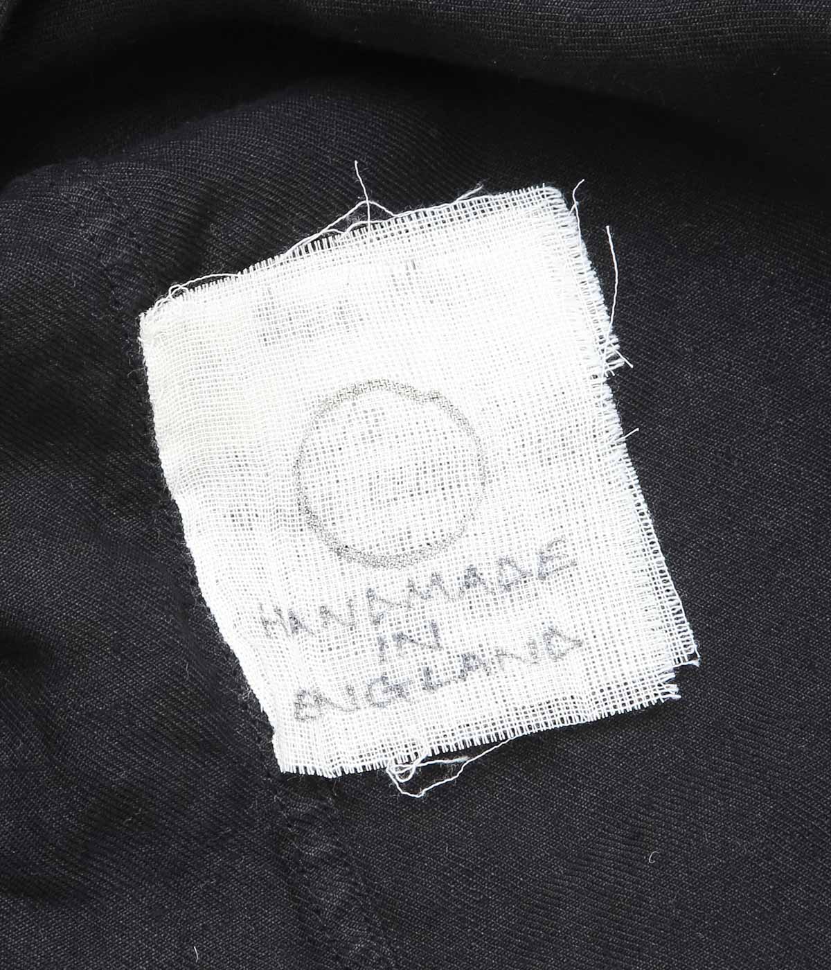 MONAD LONDON ''MYLES OVERSHIRT｜IRISH LINEN TWILL'' (HANDDYED BLACK)