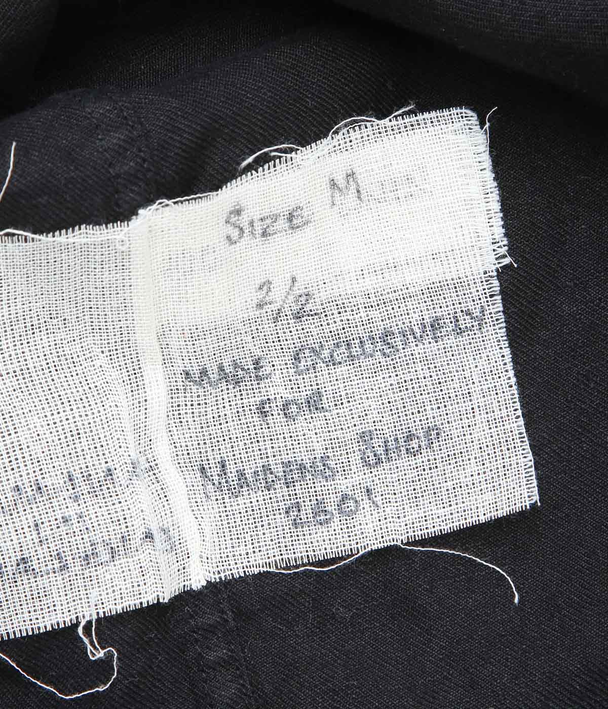 MONAD LONDON ''MYLES OVERSHIRT｜IRISH LINEN TWILL'' (HANDDYED BLACK)