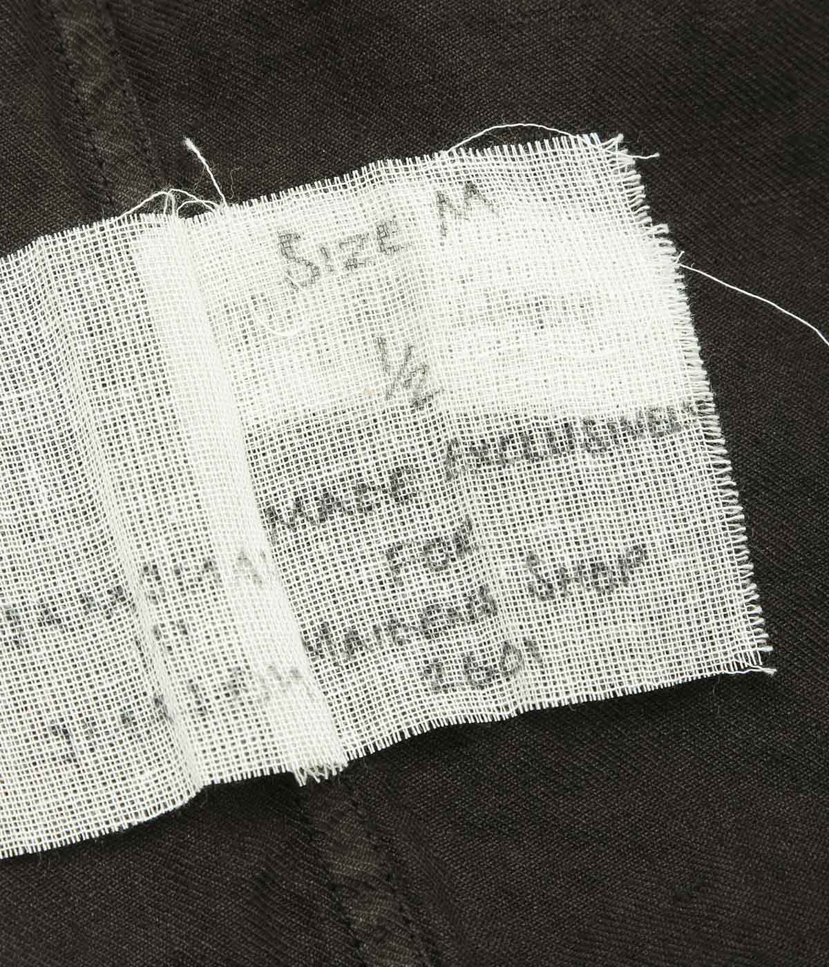 MONAD LONDON ''MYLES OVERSHIRT｜IRISH LINEN TWILL'' (HANDDYED DARK BROWN)