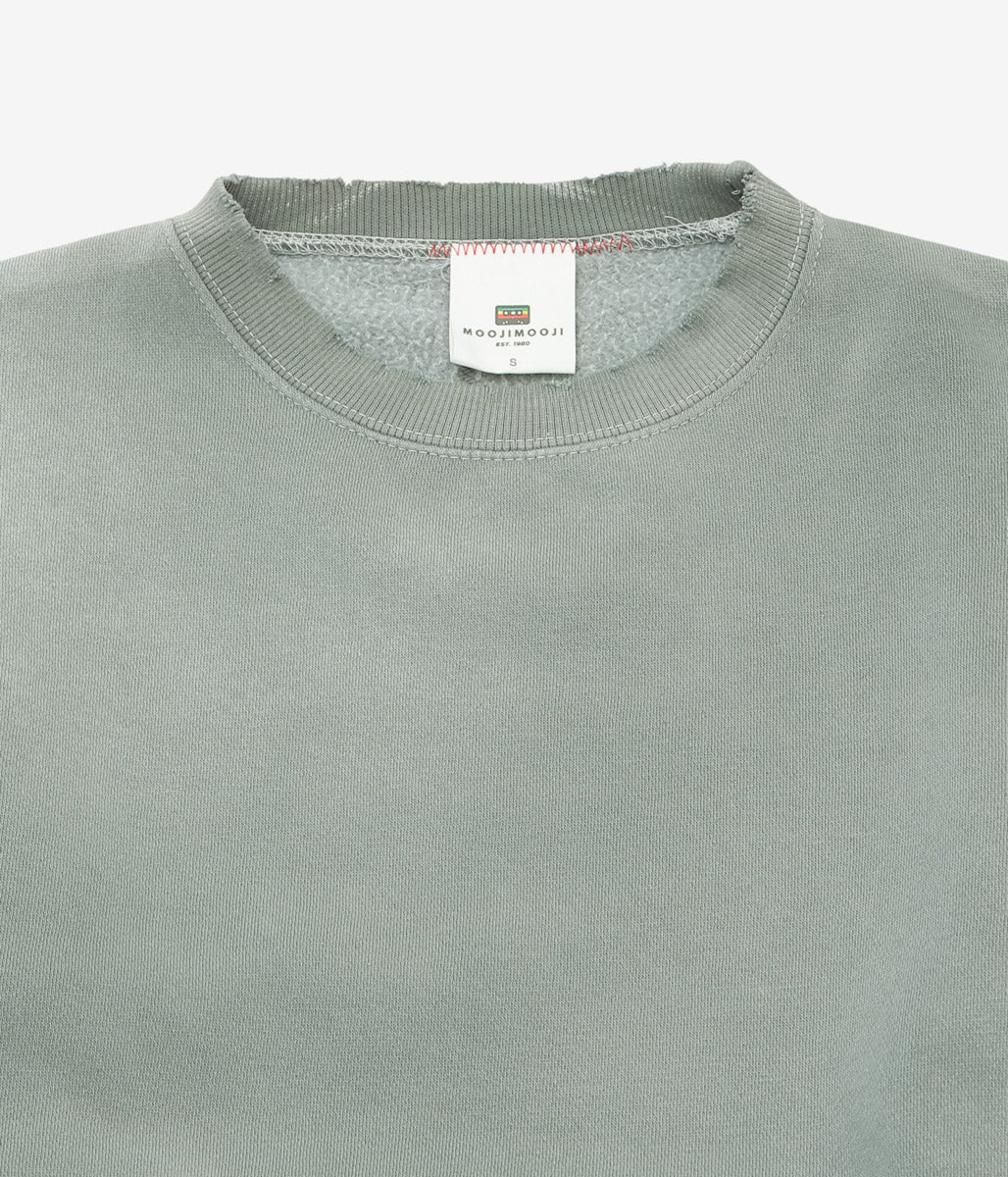 MOOJI MOOJI ''CLASSIC CREWNECK AGED'' (EMERALD GREEN)