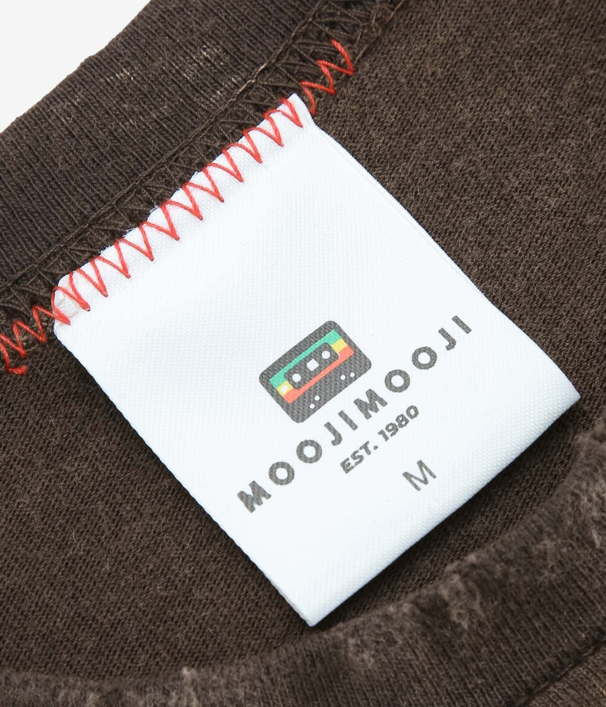 MOOJI MOOJI 'OS 크롭 티셔츠 에이지드 엑스트라' (BROWN)