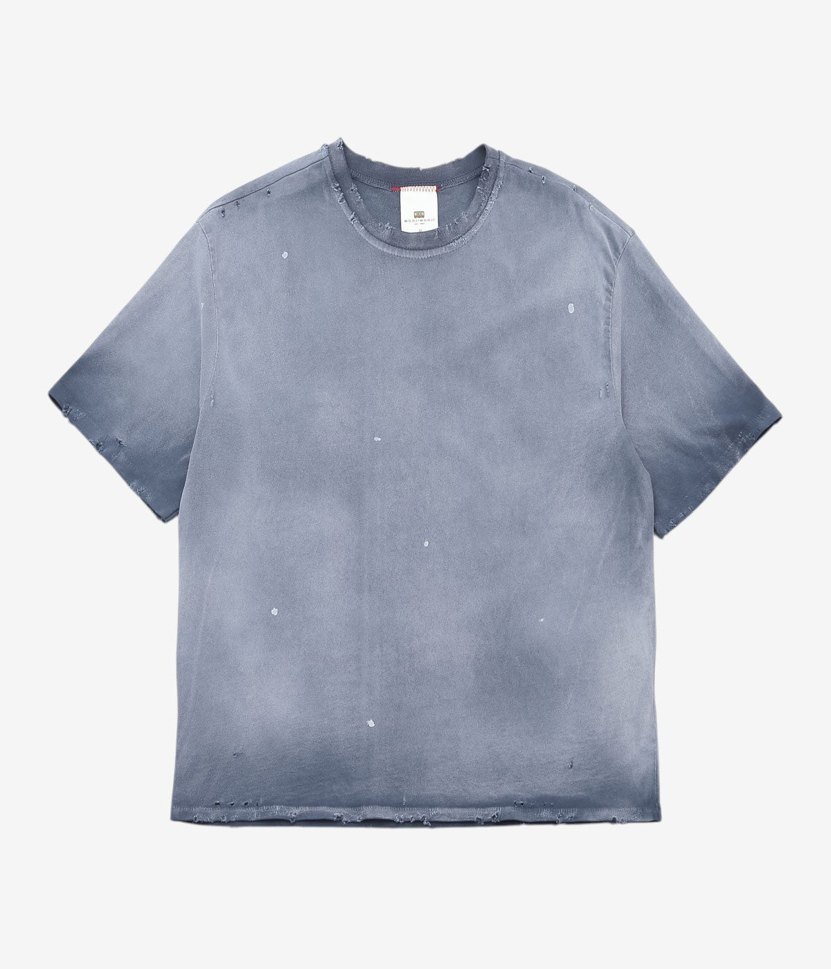 MOOJI MOOJI ''OS CROP T-SHIRTS AGED HEAVY'' (INDIGO)