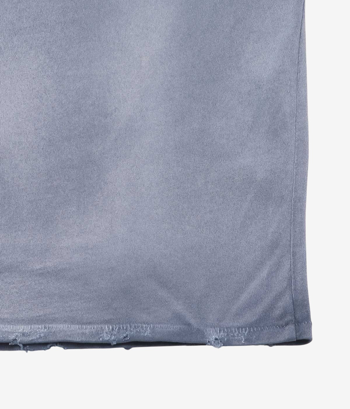 MOOJI MOOJI ''OS CROP T-SHIRTS AGED HEAVY'' (INDIGO)