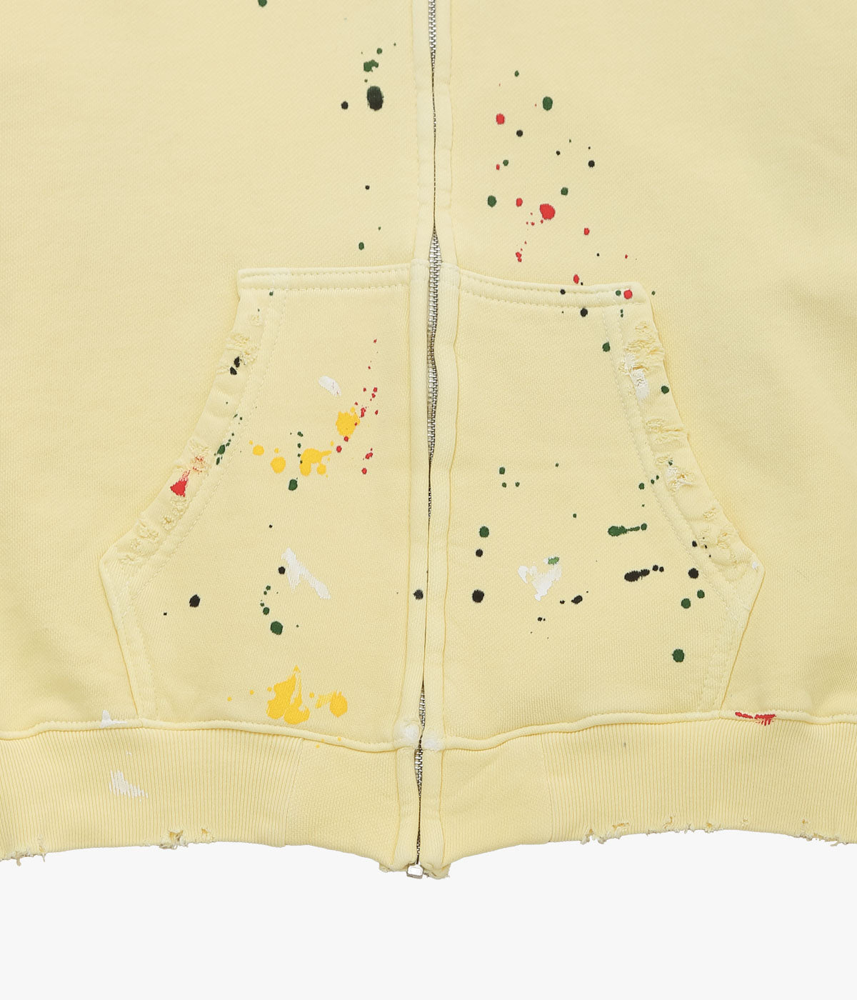 MOOJI MOOJI ''OVERSIZE ZIP UP HOODIE STREET'' (BUTTER YELLOW)