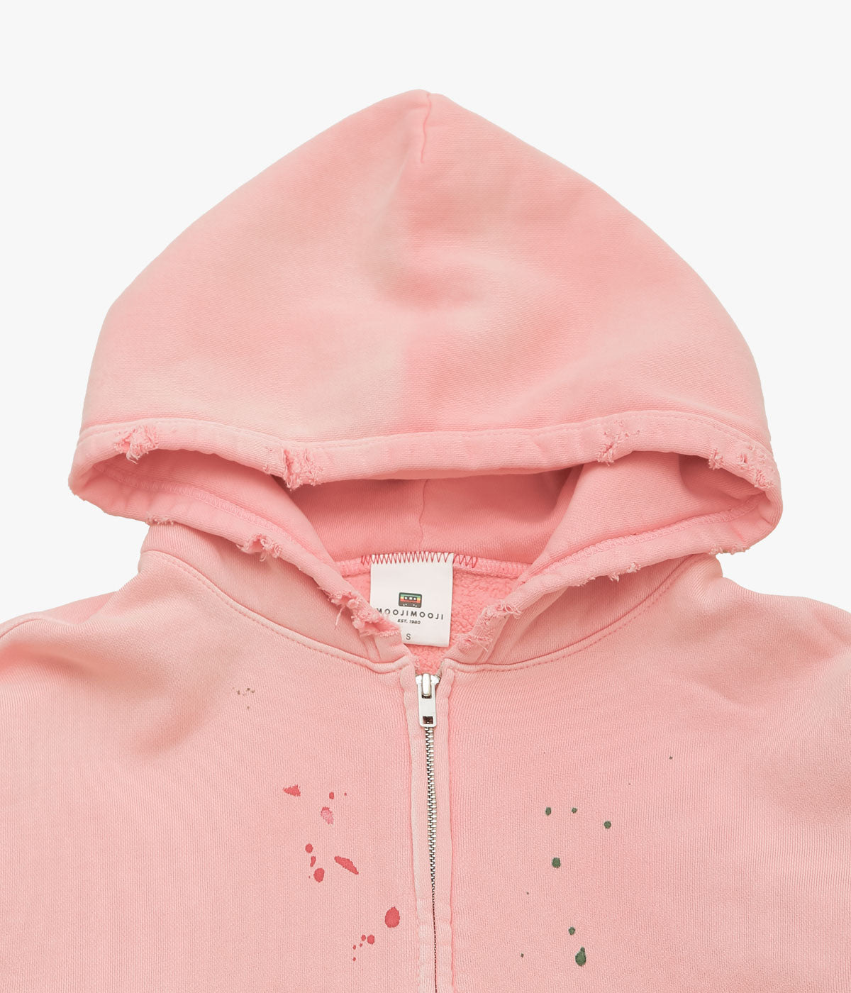 MOOJI MOOJI ''OVERSIZE ZIP UP HOODIE STREET ''(NEW PINK)