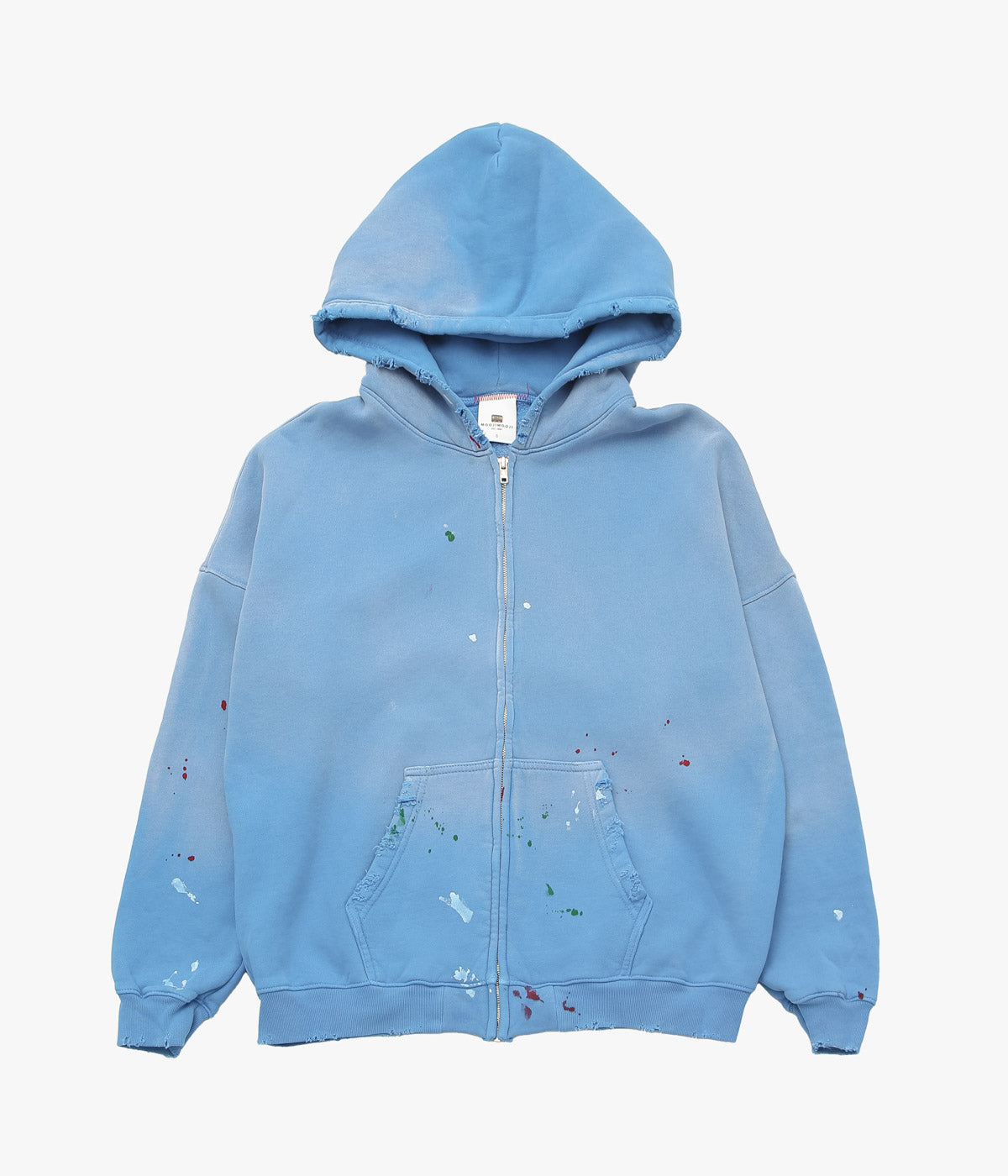 MOOJI MOOJI ''OVERSIZE ZIP UP HOODIE STREET'' (POWER BLUE)