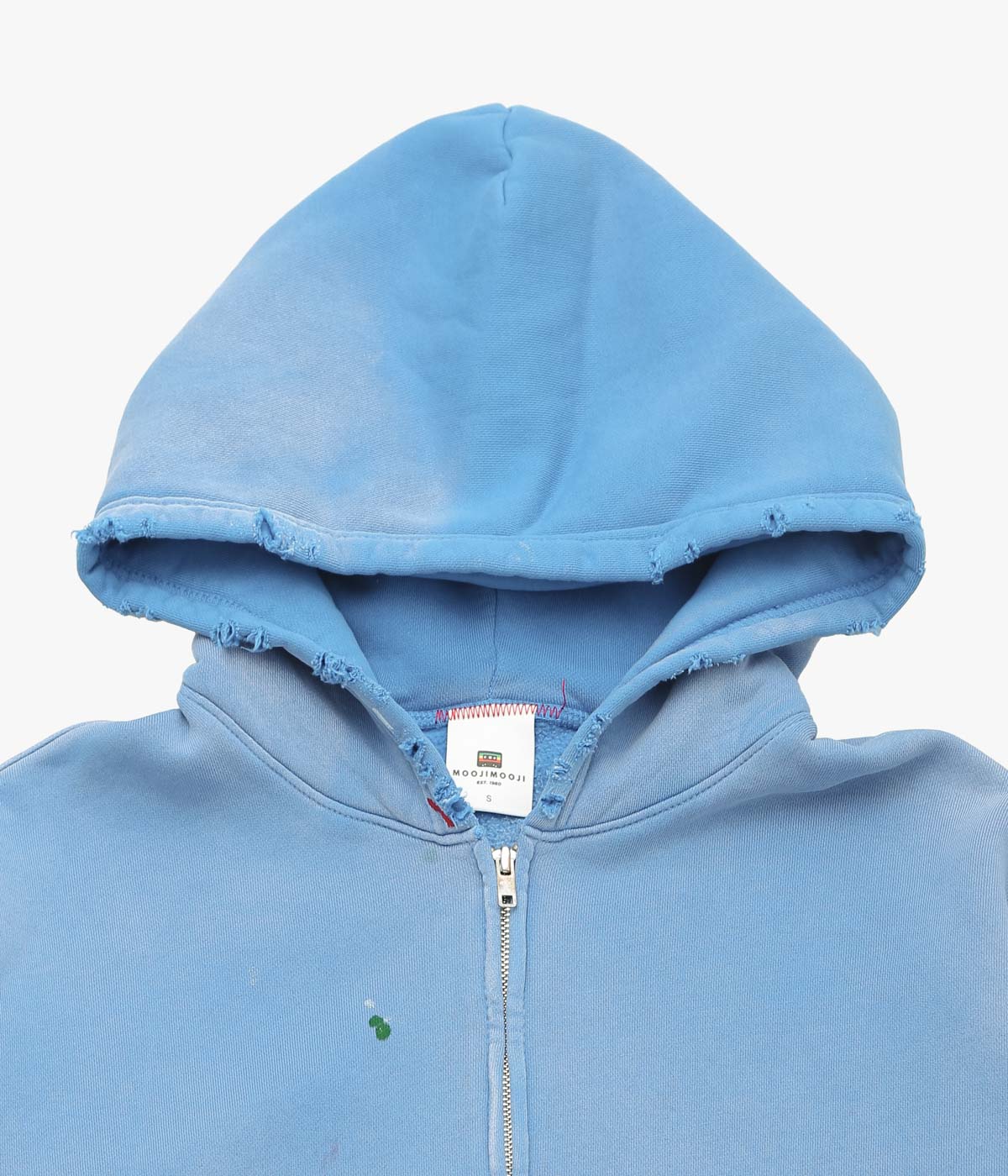 MOOJI MOOJI ''OVERSIZE ZIP UP HOODIE STREET'' (POWER BLUE)