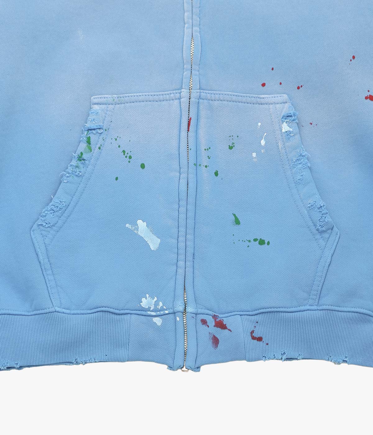 MOOJI MOOJI ''OVERSIZE ZIP UP HOODIE STREET'' (POWER BLUE)