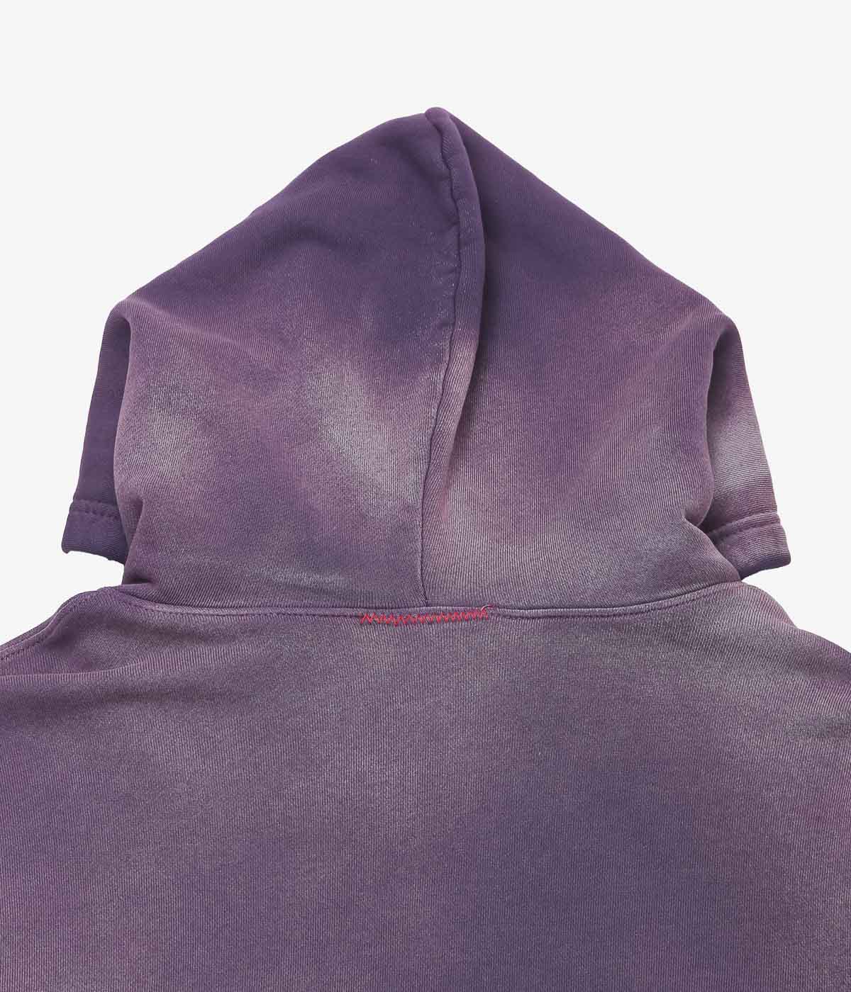 MOOJI MOOJI ''OVERSIZE ZIP UP HOODIE AGED'' (PURPLE)