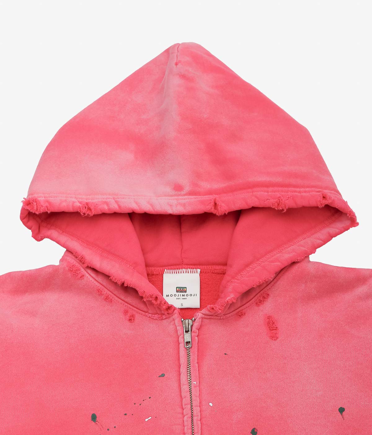 MOOJI MOOJI ''OVERSIZE ZIP UP HOODIE STREET'' (RED)