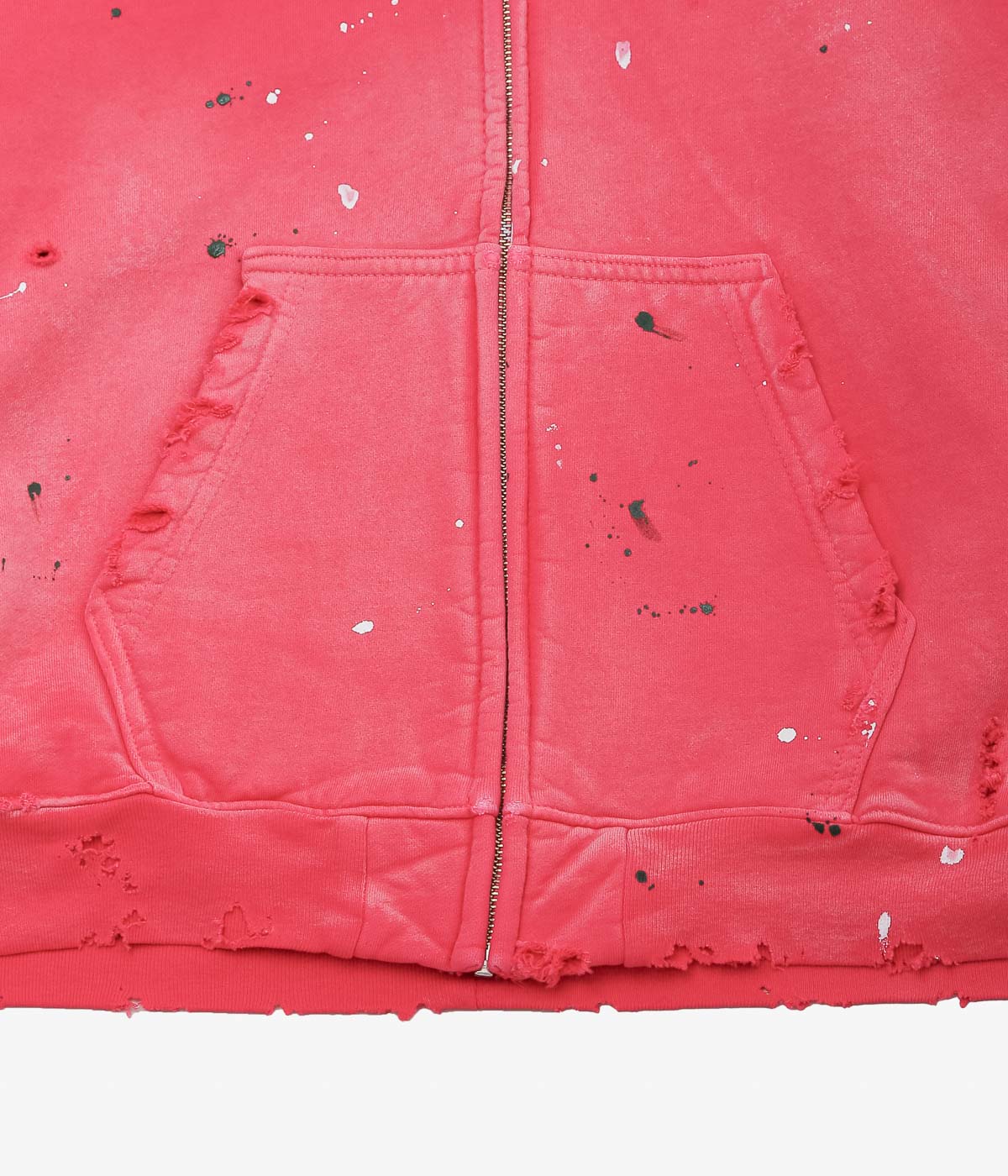 MOOJI MOOJI ''OVERSIZE ZIP UP HOODIE STREET'' (RED)