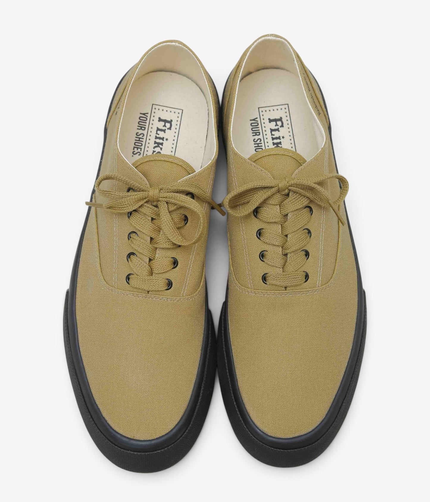 MR.FLIKS ''REDONDO CANVAS SNEAKERS'' (MILITARY BLACK SOLE)