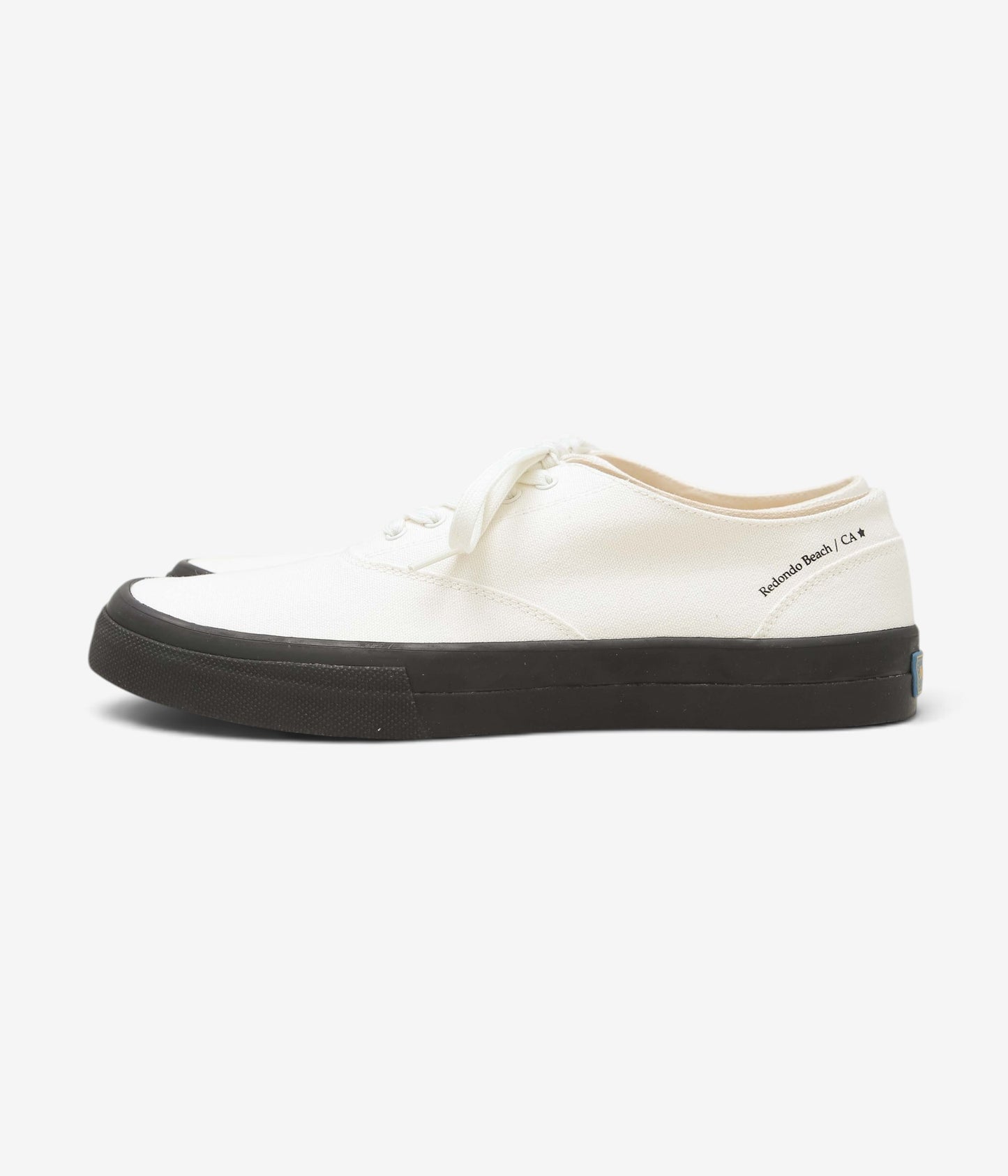 MR.FLIKS ''REDONDO CANVAS SNEAKERS'' (WHITE BLACK SOLE)