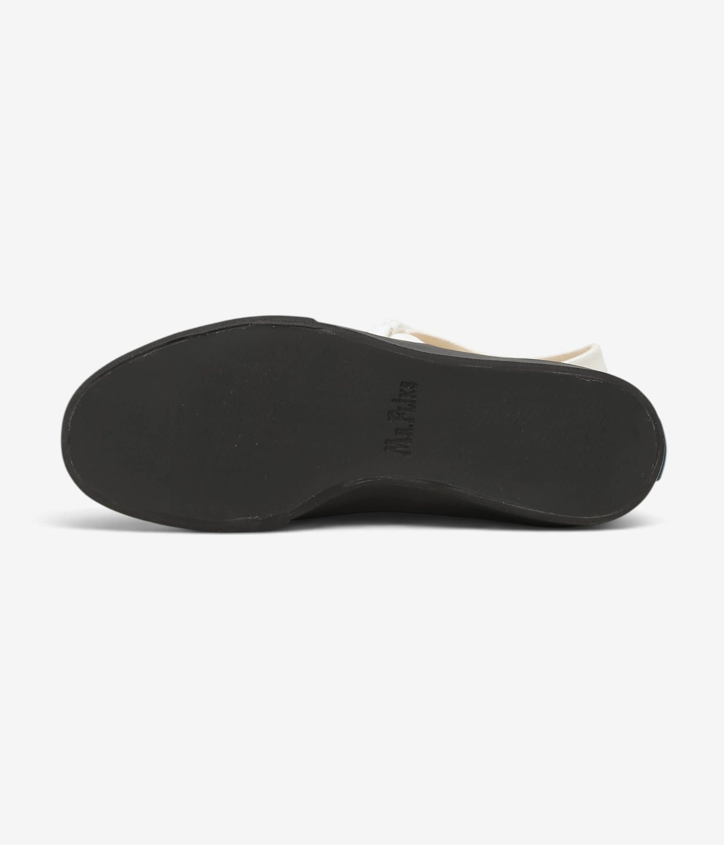 MR.FLIKS ''REDONDO CANVAS SNEAKERS'' (WHITE BLACK SOLE)