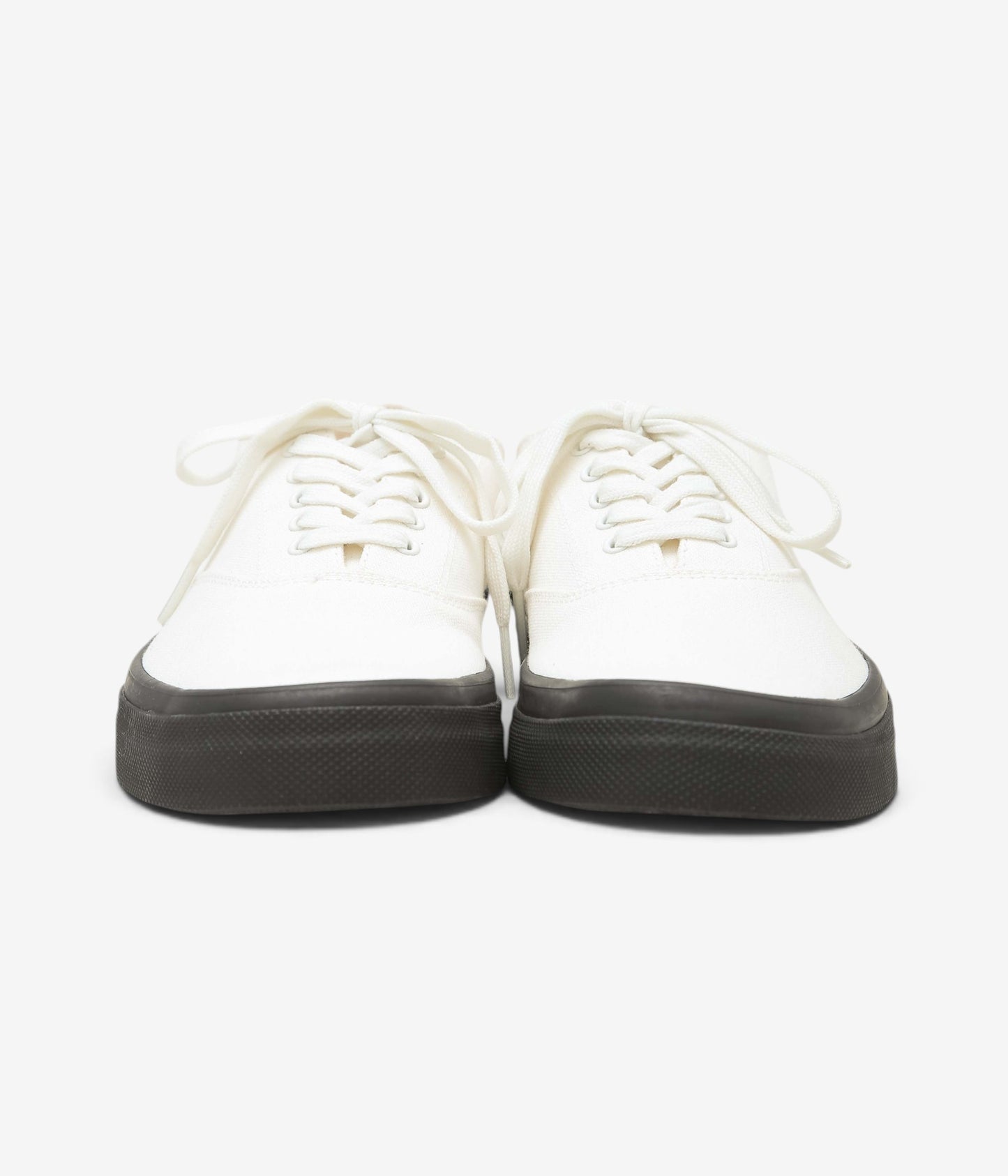 MR.FLIKS ''REDONDO CANVAS SNEAKERS'' (WHITE BLACK SOLE)