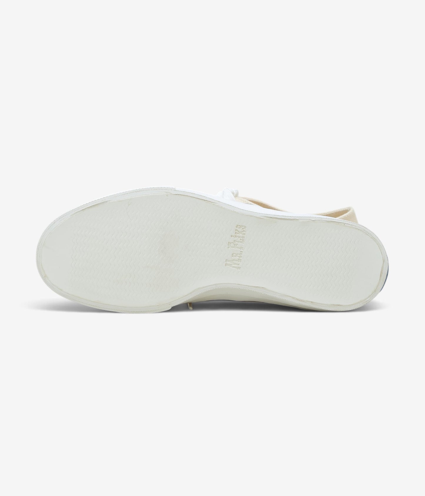 MR.FLIKS ''REDONDO CANVAS SNEAKERS'' (WHITE LINE BLUE)