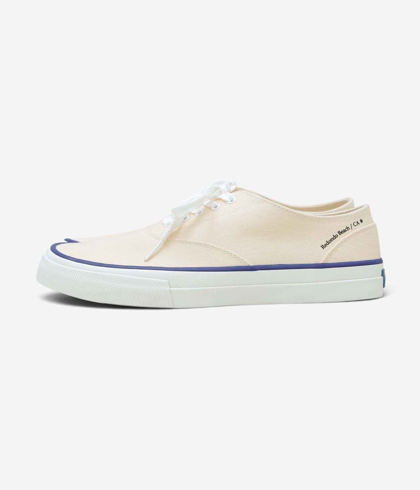 MR.FLIKS ''REDONDO CANVAS SNEAKERS'' (WHITE LINE BLUE)