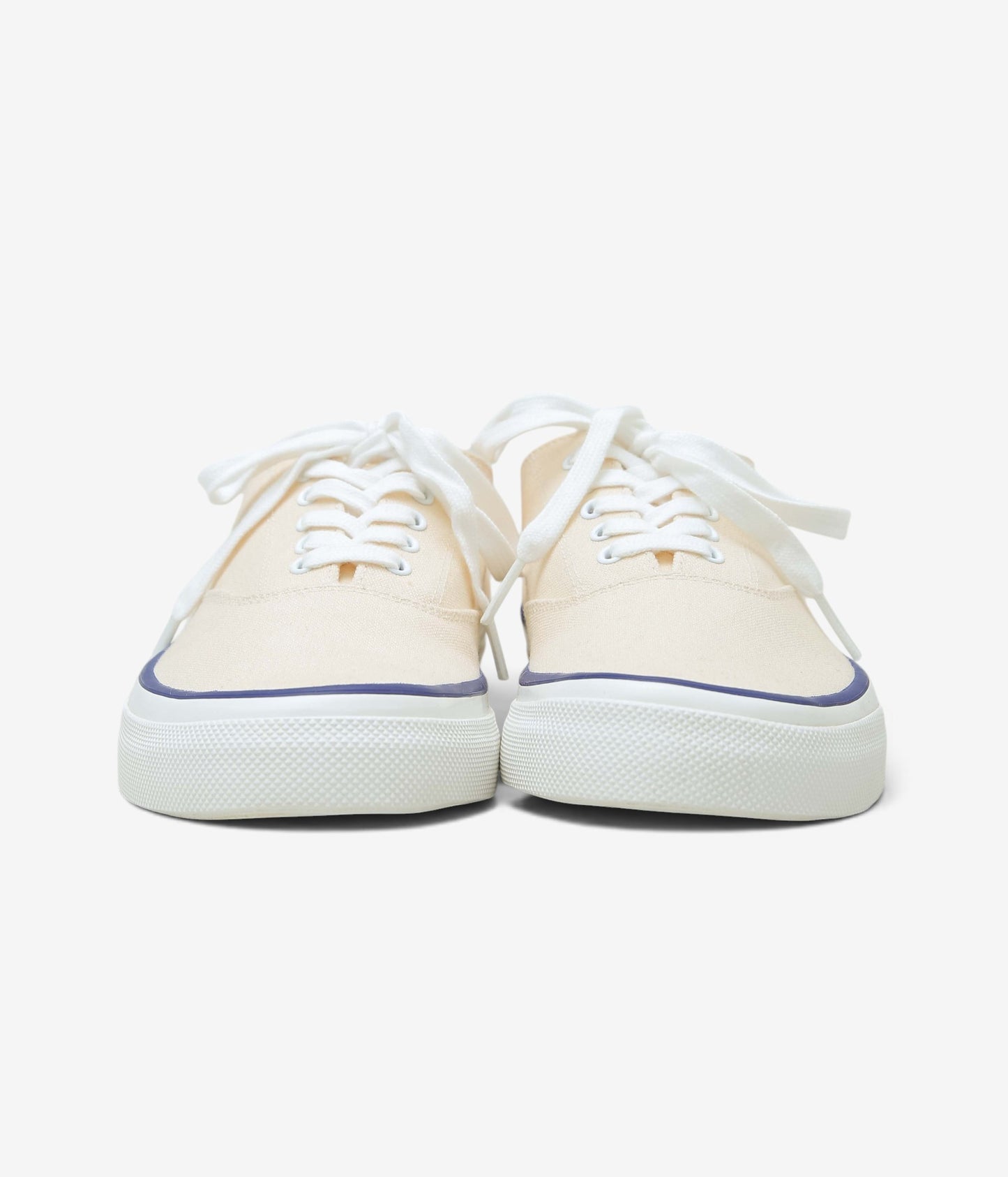 MR.FLIKS ''REDONDO CANVAS SNEAKERS'' (WHITE LINE BLUE)