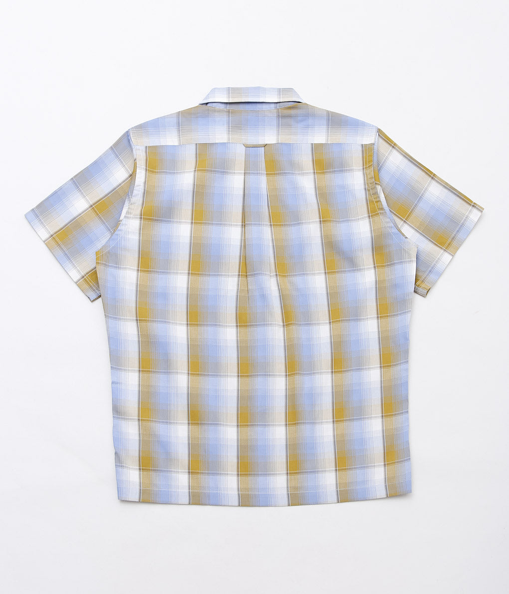 NANAMICA ''OPEN COLLAR PIQUE S/S SHIRT'' (YELLOW SAX)