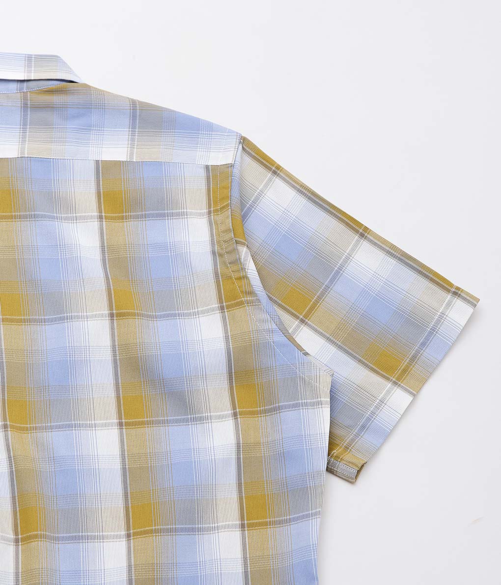 NANAMICA ''OPEN COLLAR PIQUE S/S SHIRT'' (YELLOW SAX)