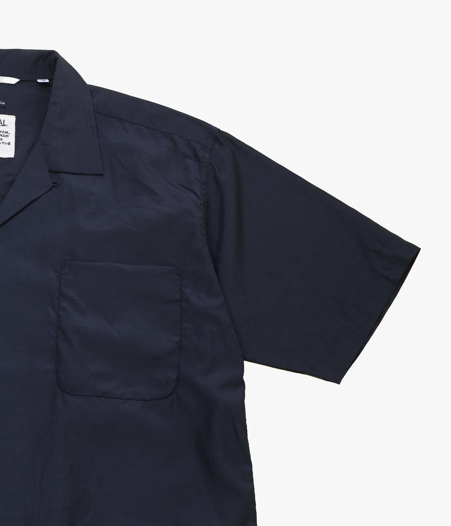 NANAMICA ''OPEN COLLAR S/S SHIRT'' (NAVY) – THE STORE BY MAIDENS