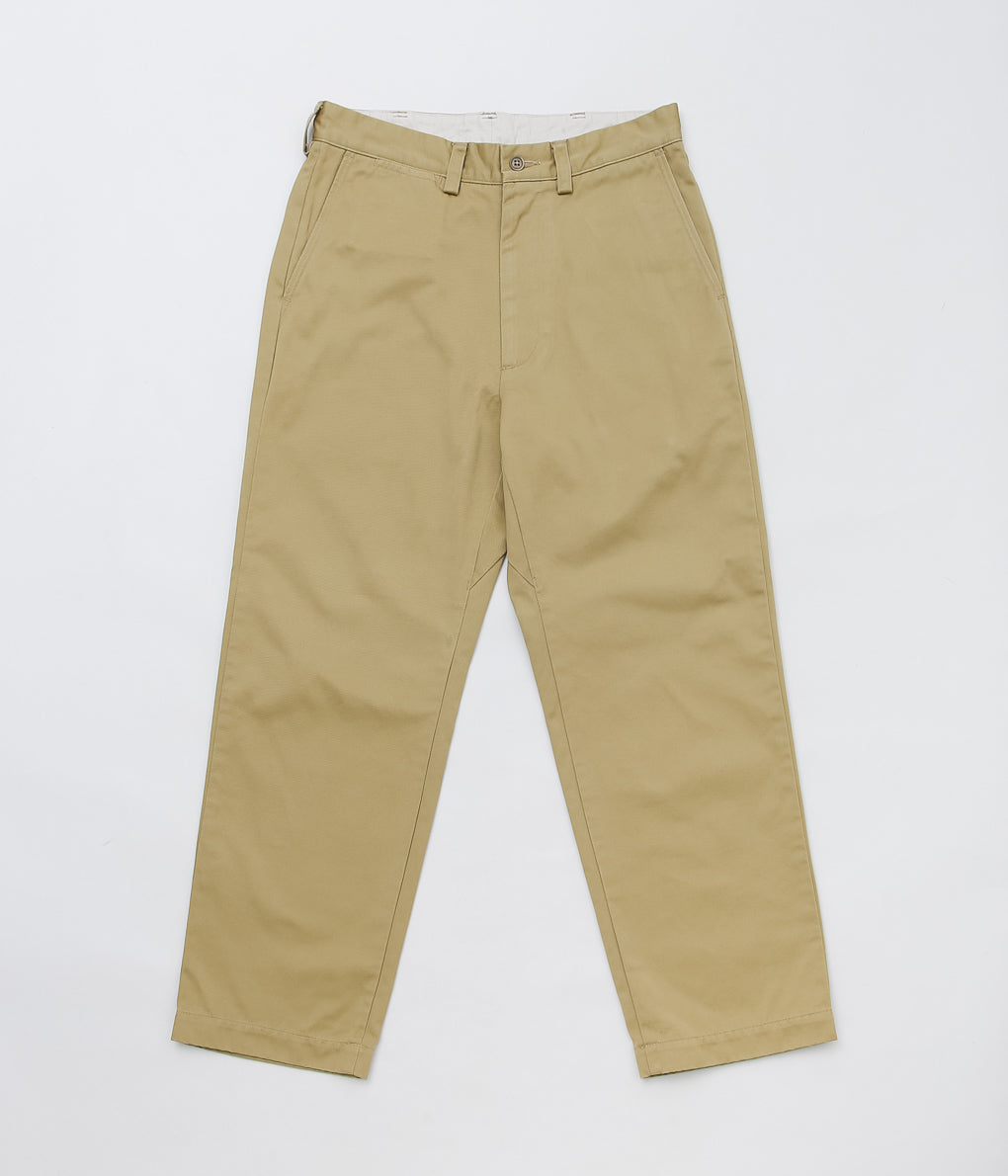 NANAMICA ''WIDE STRAIGHT CHINO PANTS'' (TAN)