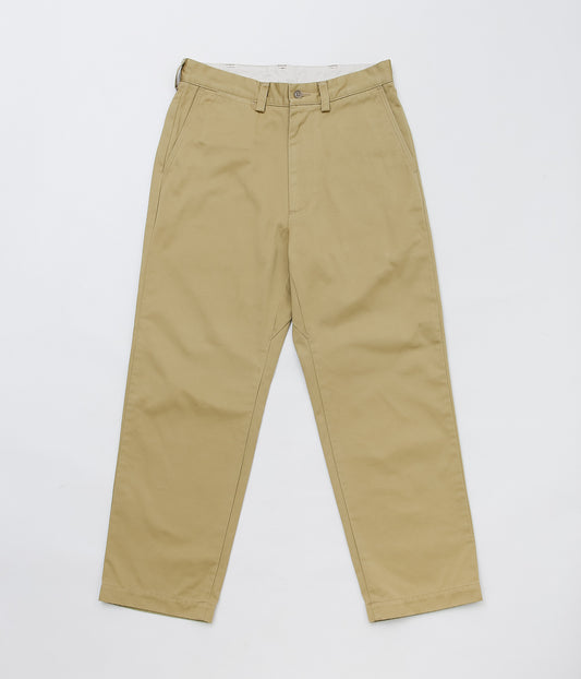 NANAMICA ''WIDE STRAIGHT CHINO PANTS'' (TAN)