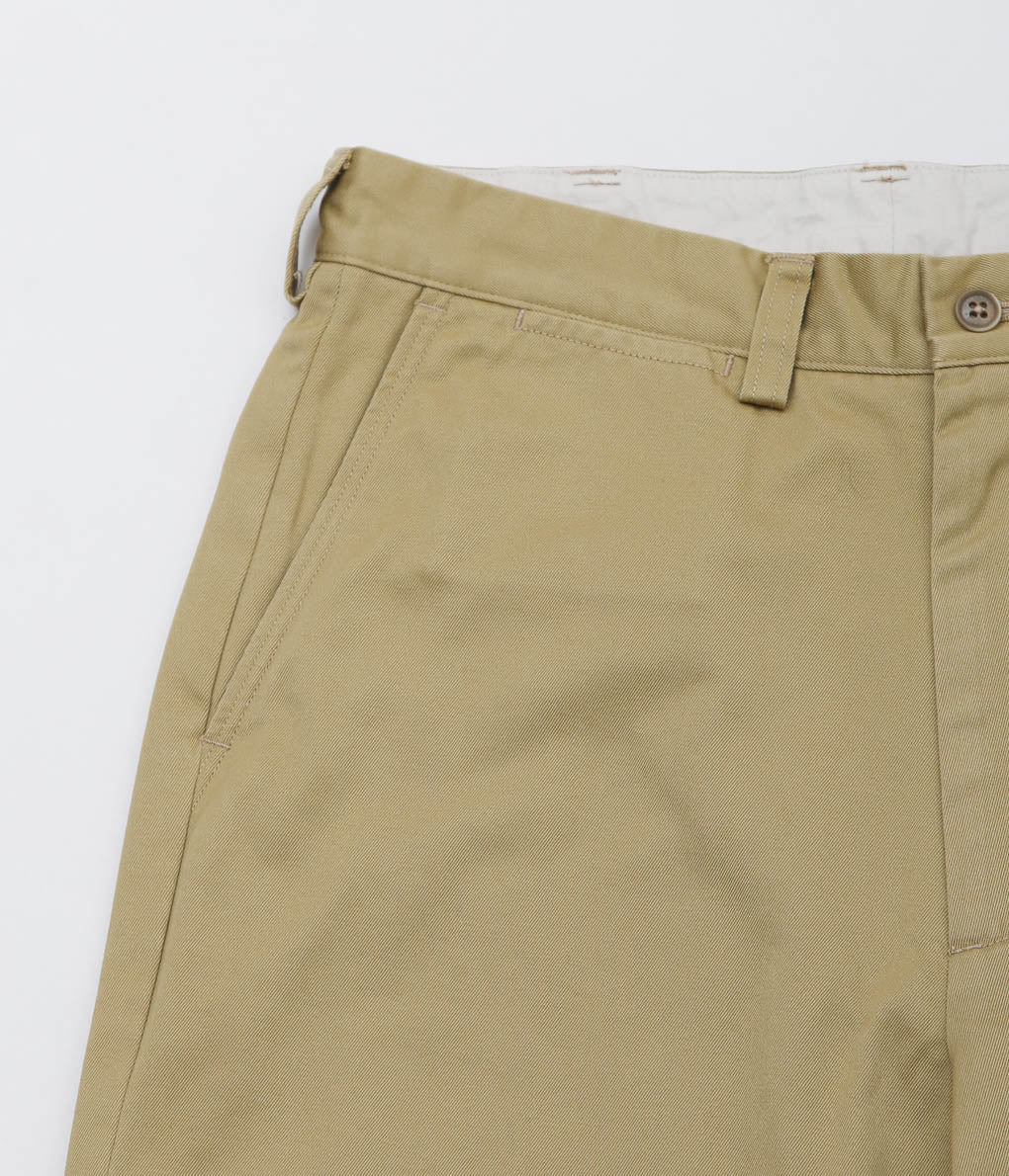 NANAMICA ''WIDE STRAIGHT CHINO PANTS'' (TAN)