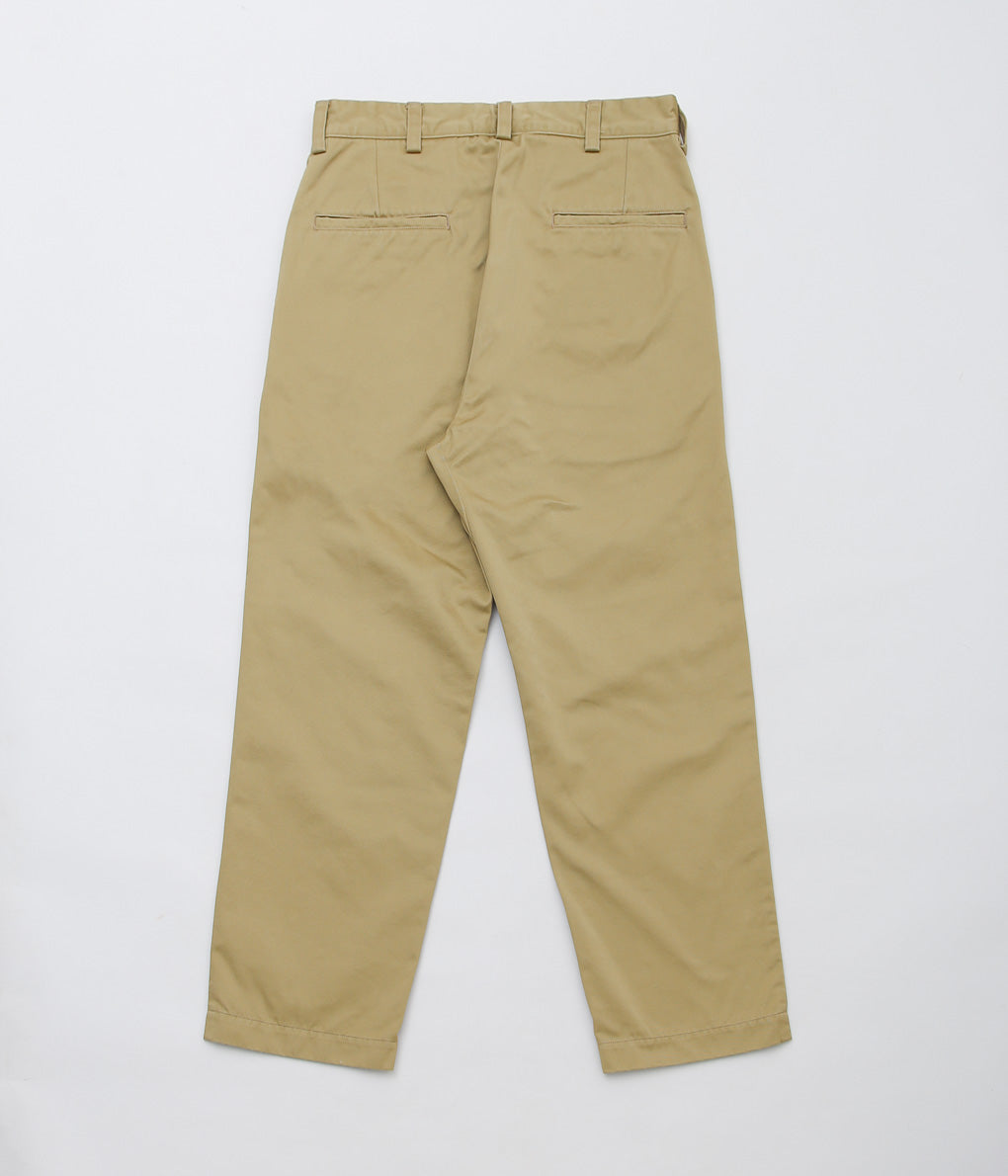 NANAMICA ''WIDE STRAIGHT CHINO PANTS'' (TAN)