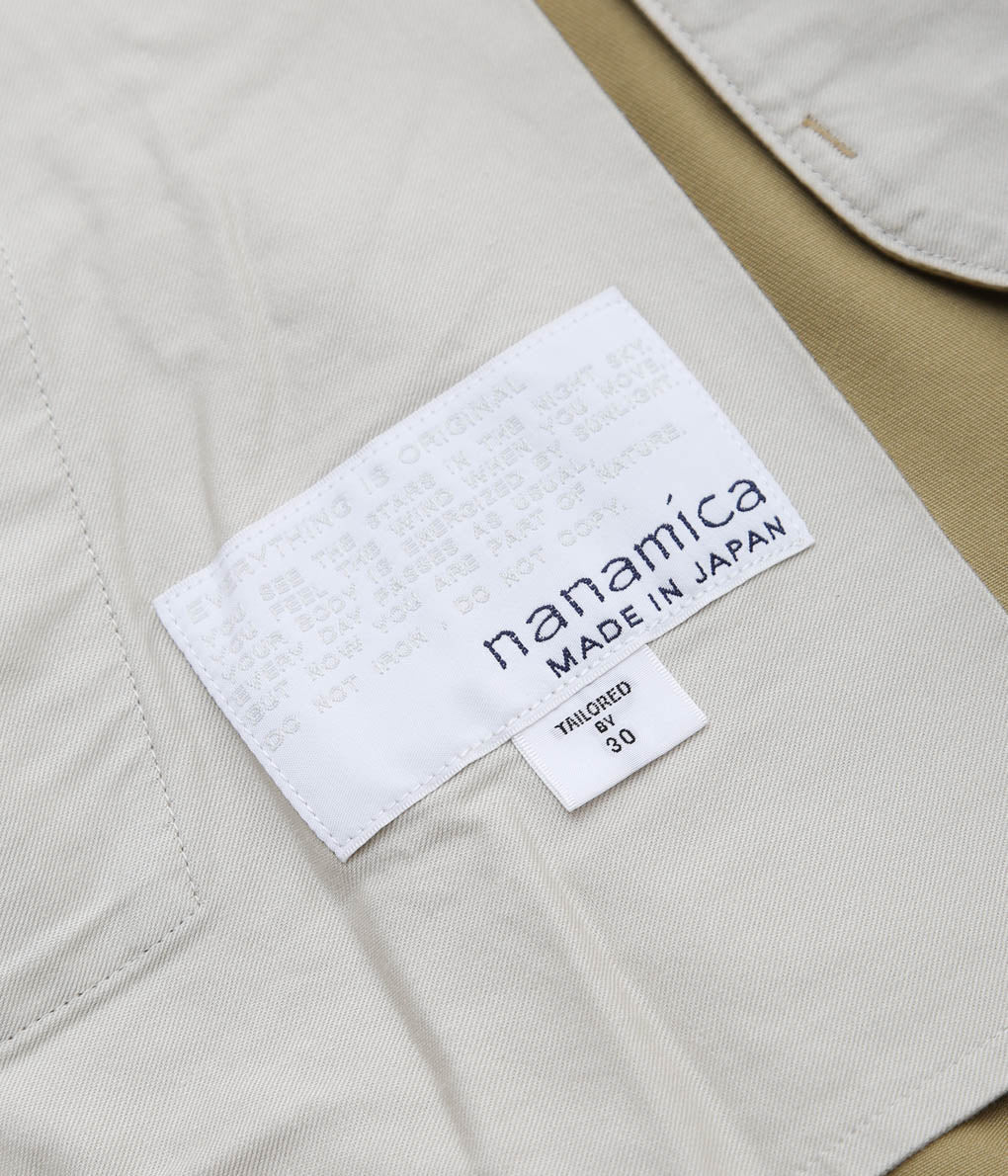 NANAMICA ''WIDE STRAIGHT CHINO PANTS'' (TAN)