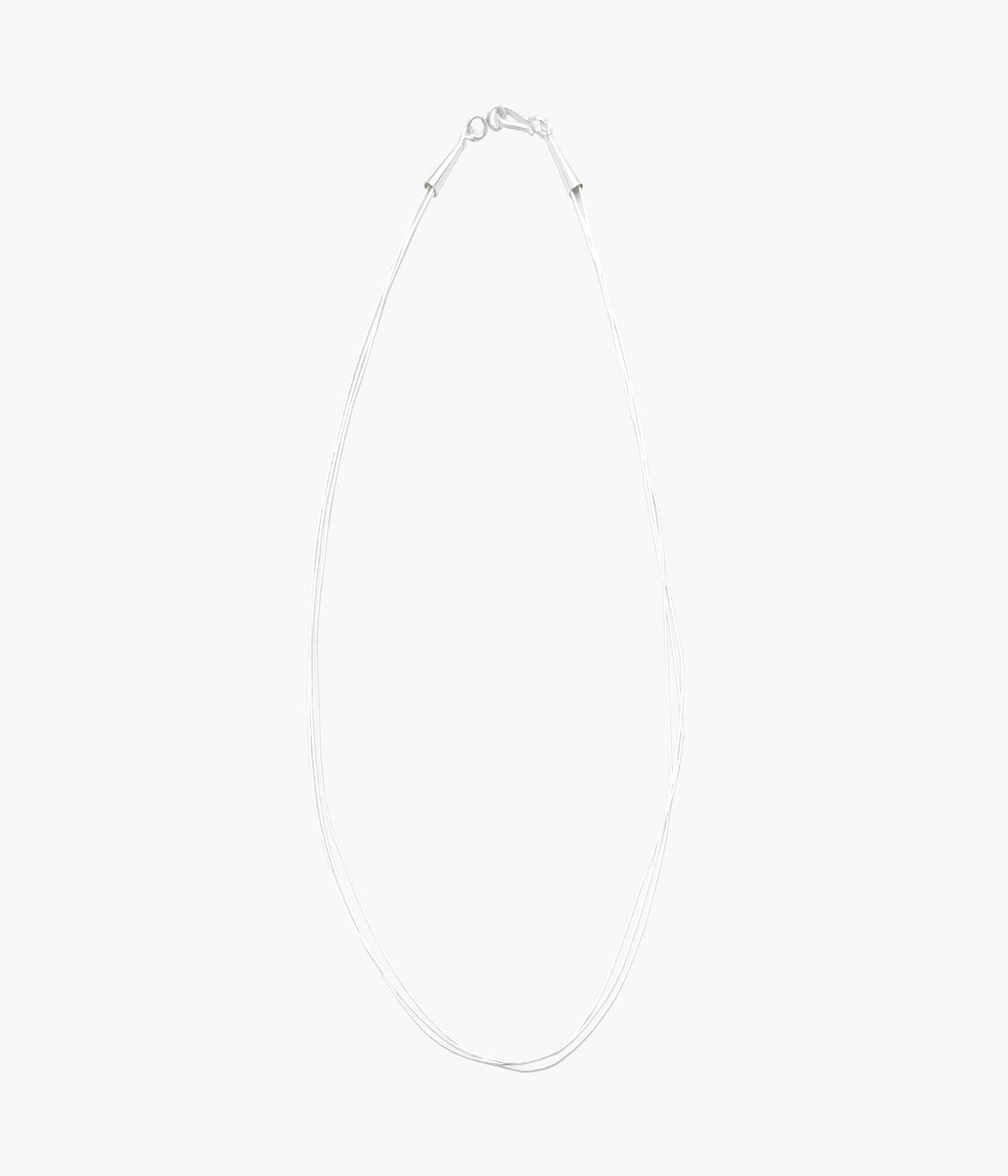 NAVAJO ''LIQUID SILVER NECKLACE 3-STRAND(50cm)'' (SILVER)