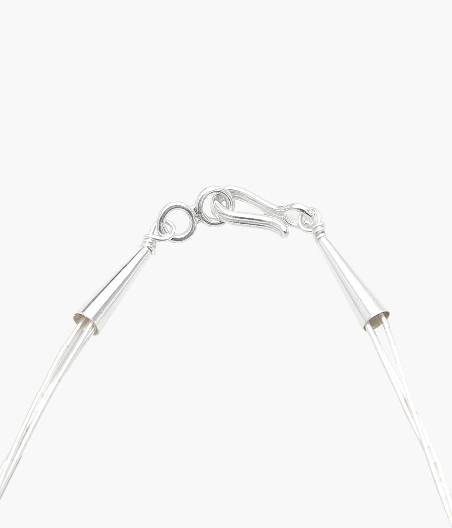 NAVAJO ''LIQUID SILVER NECKLACE 3-STRAND(50cm)'' (SILVER)
