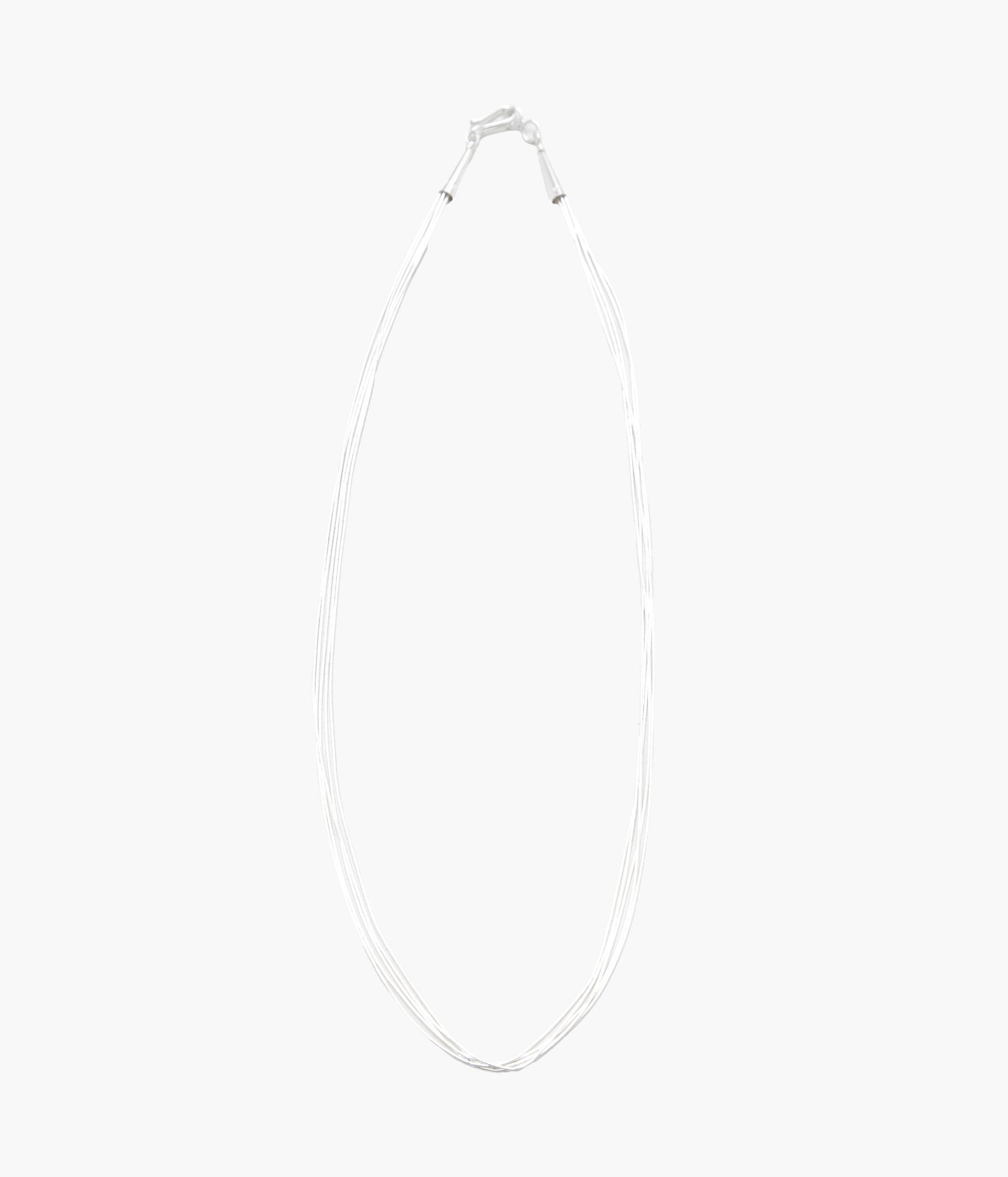 NAVAJO''LIQUID SILVER NECKLACE 5-STRAND(50cm)'' (SILVER)