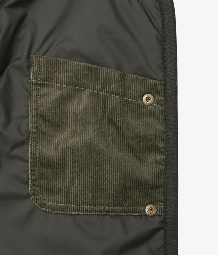 NICHOLAS DALEY ''LAVENHAM RIOT GILET'' (OLIVE CORDUROY)