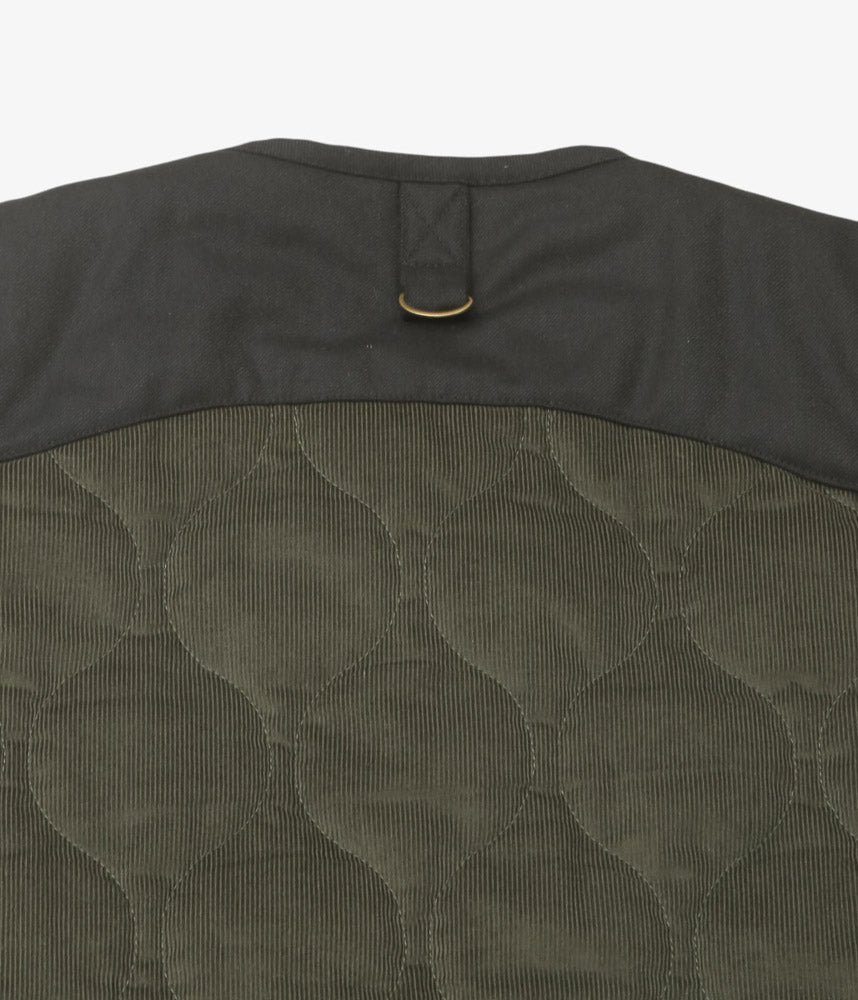 NICHOLAS DALEY ''LAVENHAM RIOT GILET'' (OLIVE CORDUROY)