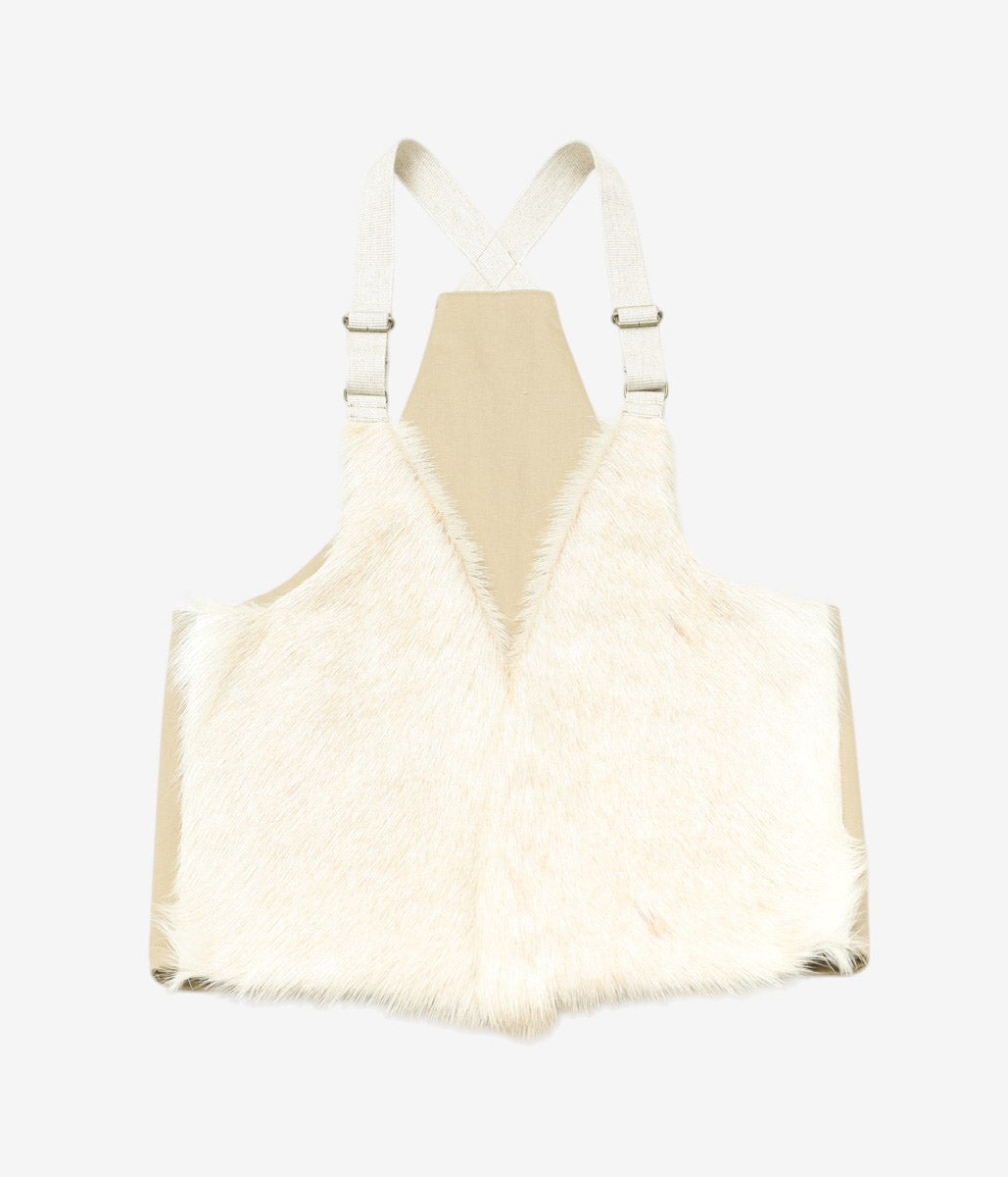NOMAT ''CASHMERE FAR VEST'' (WHITE MOCHA)