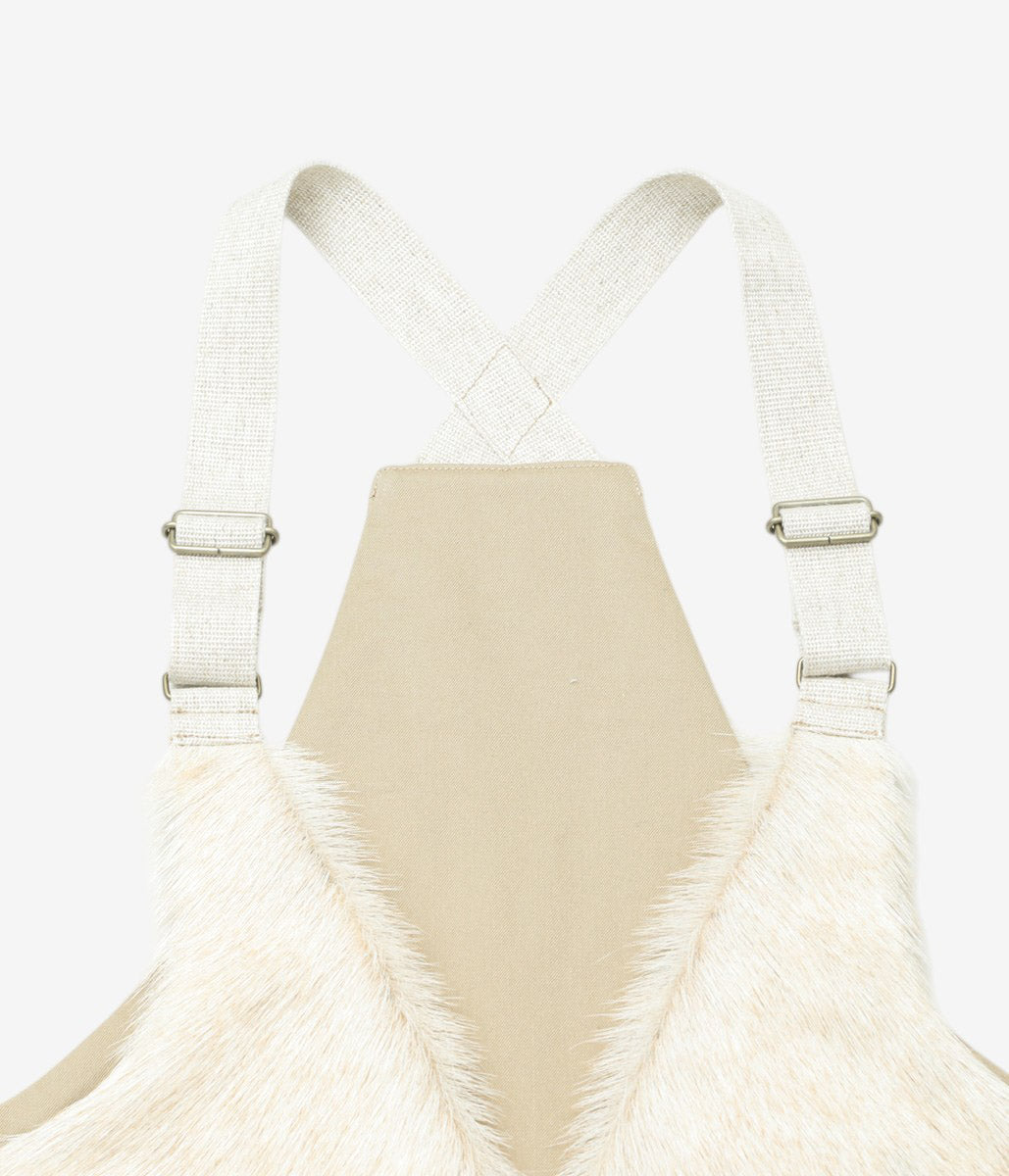 NOMAT ''CASHMERE FAR VEST'' (WHITE MOCHA)