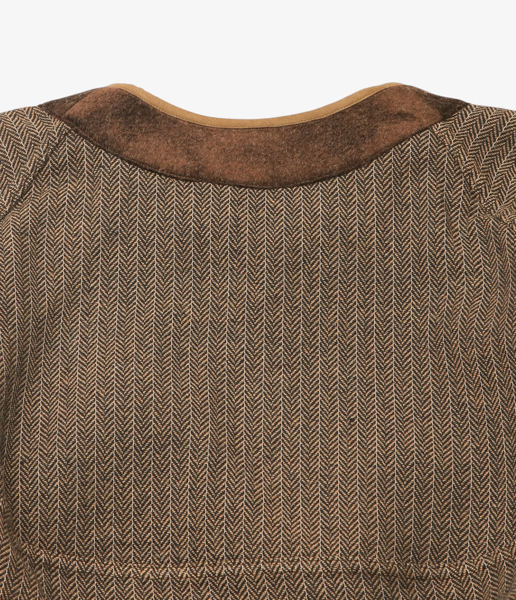 NOMAT ''CIRCLE BLOUSON / NEEDLE WOOL'' (BROWN)