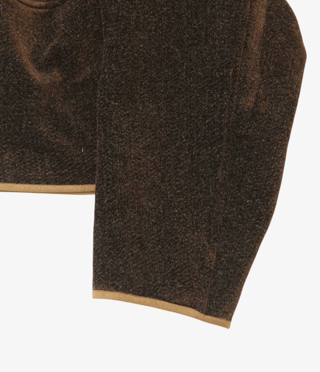 NOMAT ''CIRCLE BLOUSON / NEEDLE WOOL'' (BROWN)