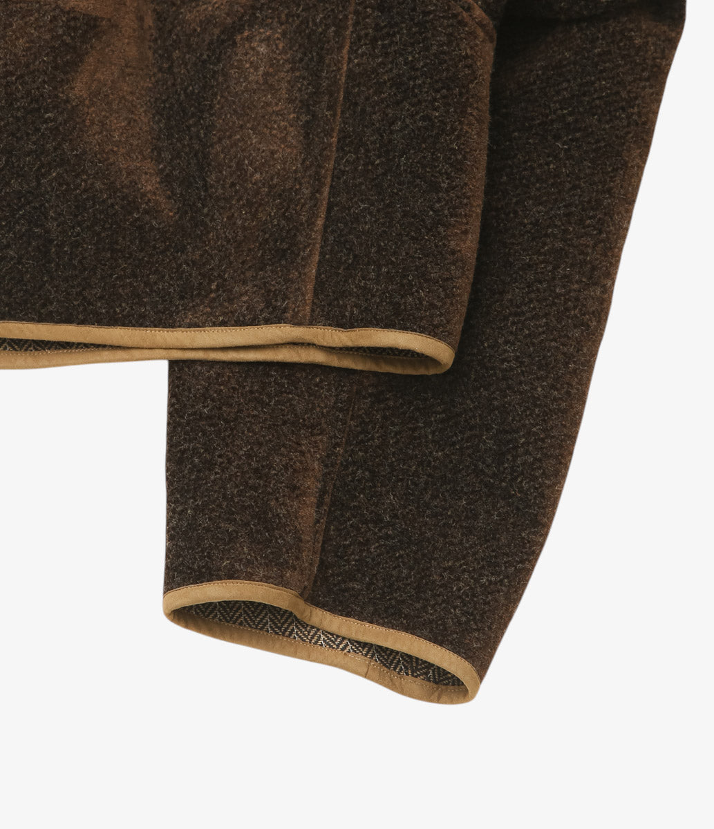 NOMAT ''CIRCLE BLOUSON / NEEDLE WOOL'' (BROWN)