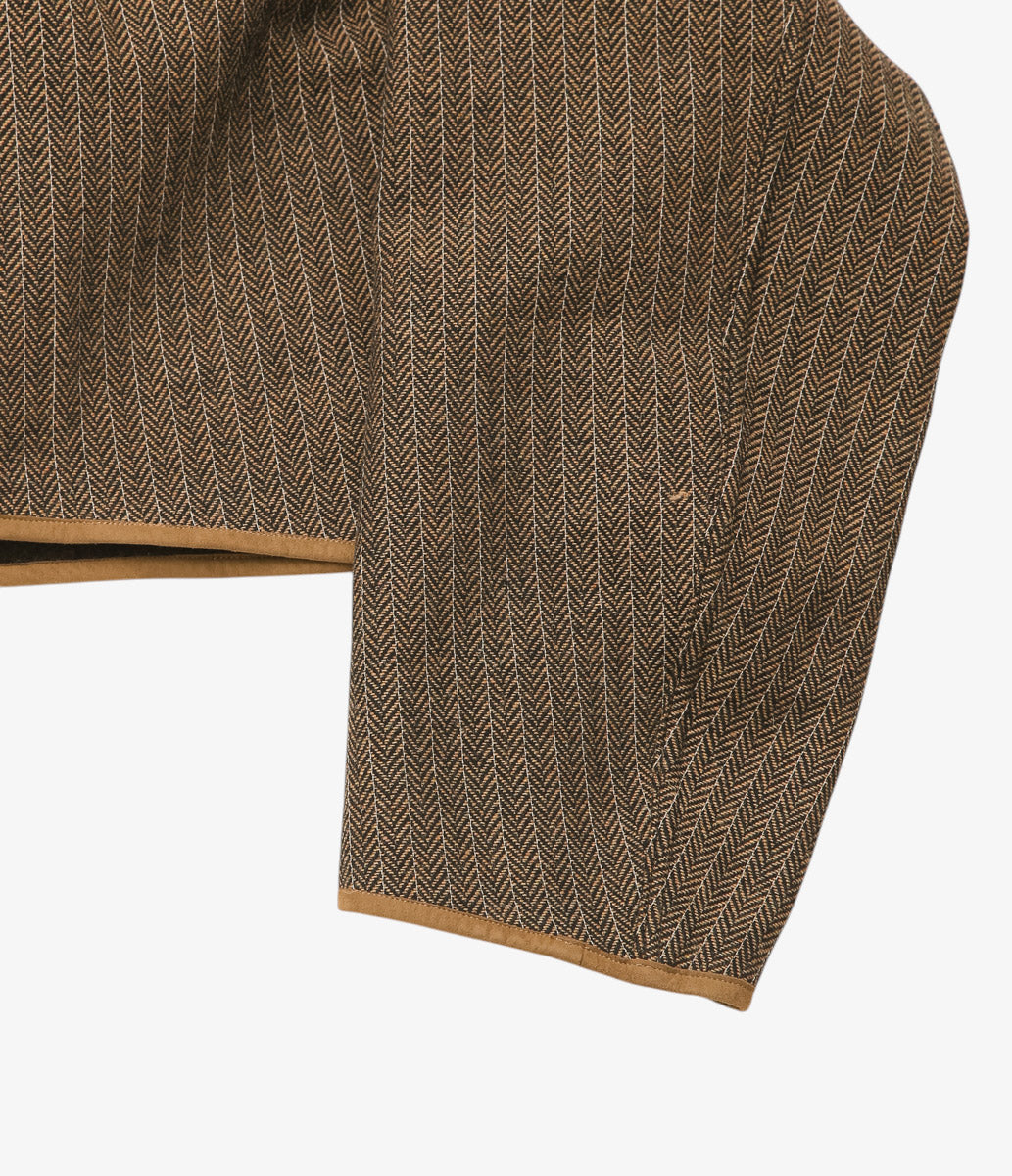 NOMAT ''CIRCLE BLOUSON / NEEDLE WOOL'' (BROWN)