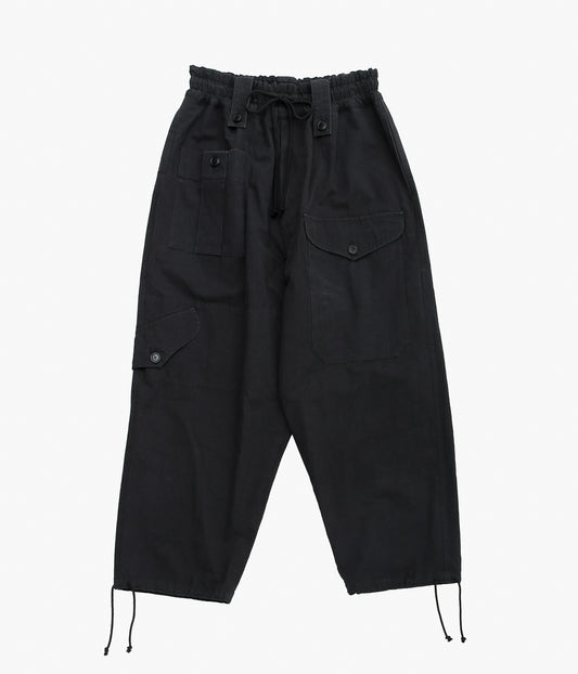 NOMAT ''COTTON HEMP CARGO PANTS'' (BLACK)
