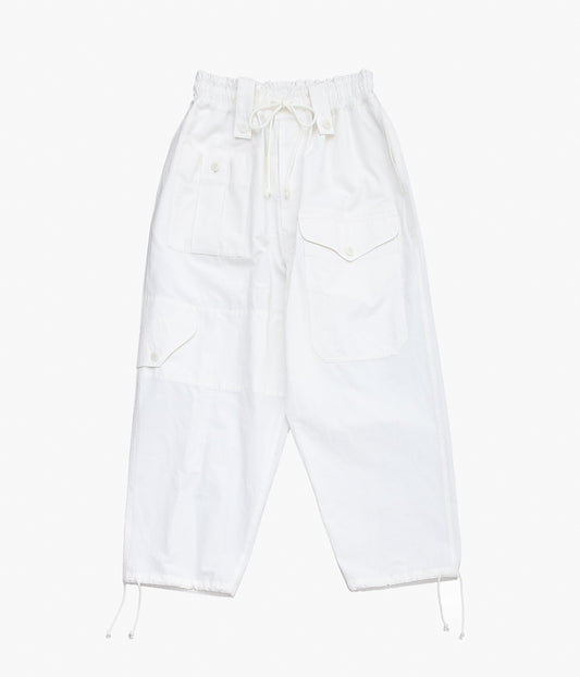 NOMAT ''COTTON HEMP CARGO PANTS'' (WHITE)