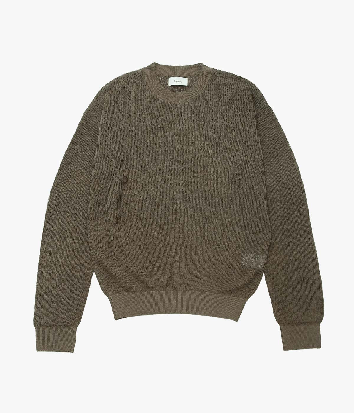 NOMAT "CREW NECK KNIT" (KHAKI)