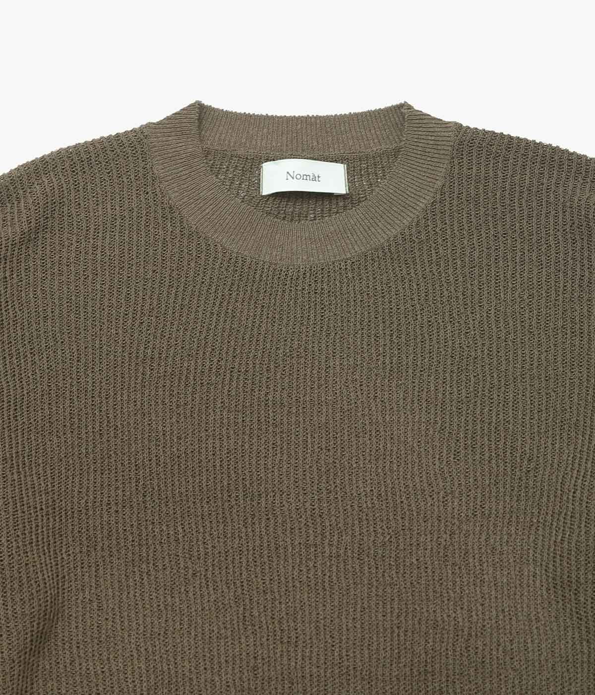 NOMAT "CREW NECK KNIT" (KHAKI)