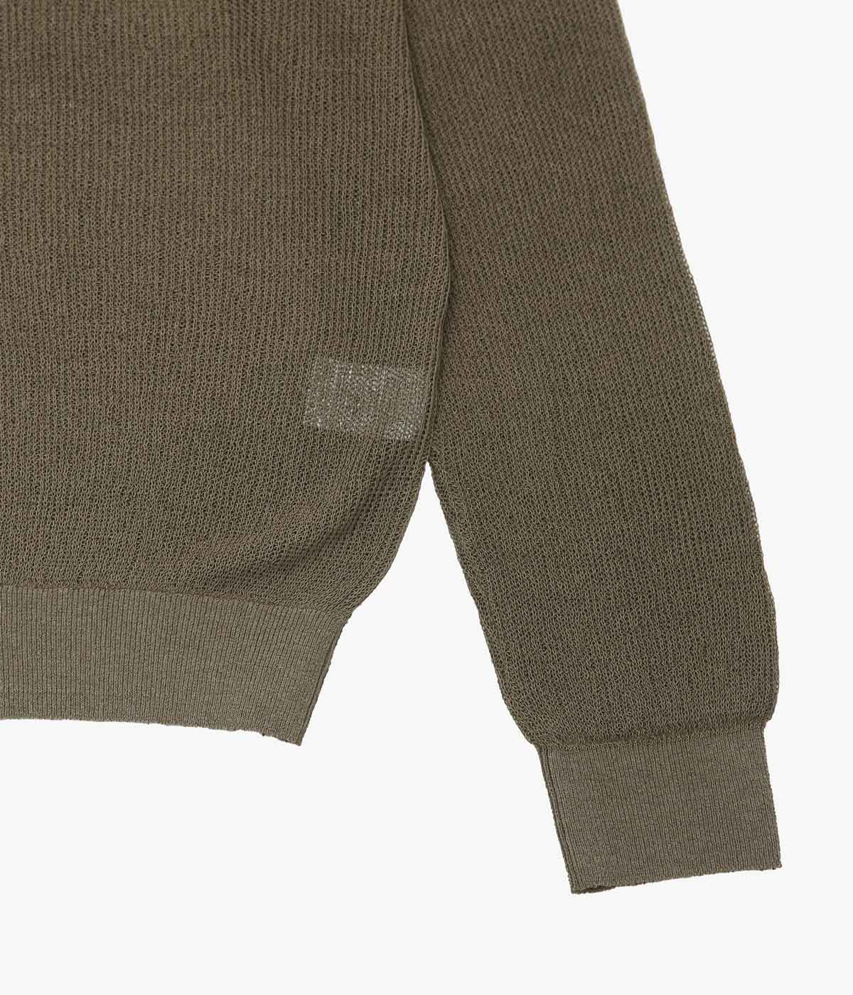 NOMAT "CREW NECK KNIT" (KHAKI)