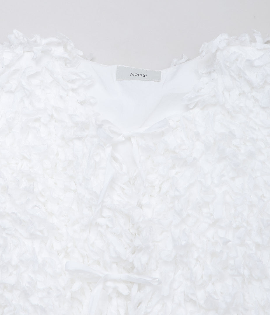 NOMAT ''FRINGE VEST'' (WHITE)
