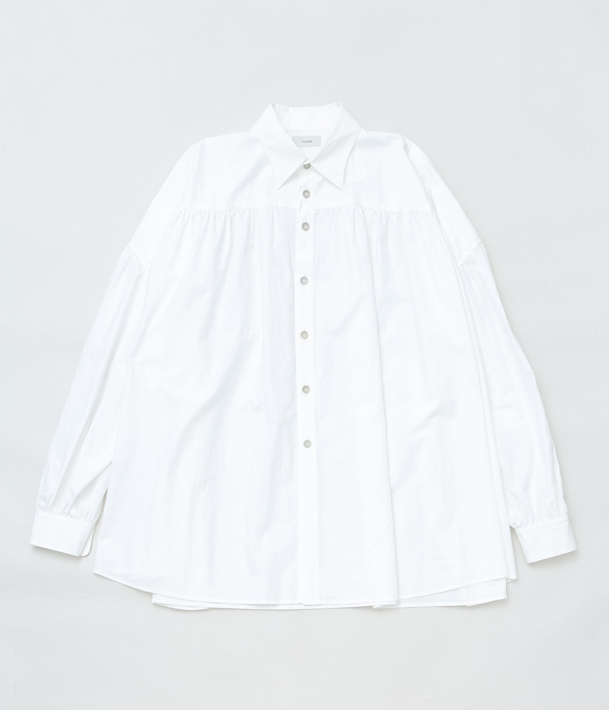 NOMAT ''GATHERED SHIRT'' (WHITE)