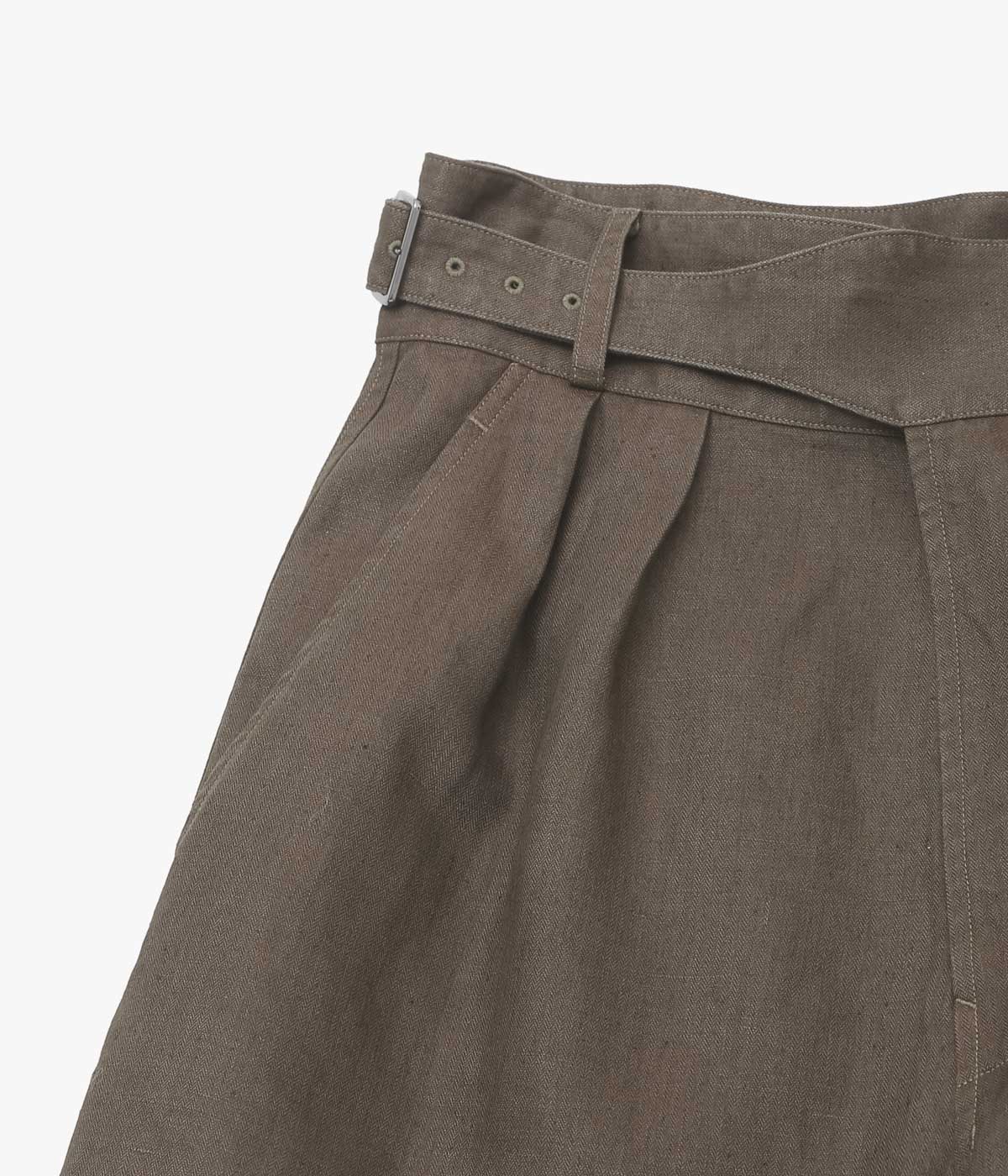 NOMAT ''GURKHA SHORT PT / HERRINGBONE'' (BROWN)